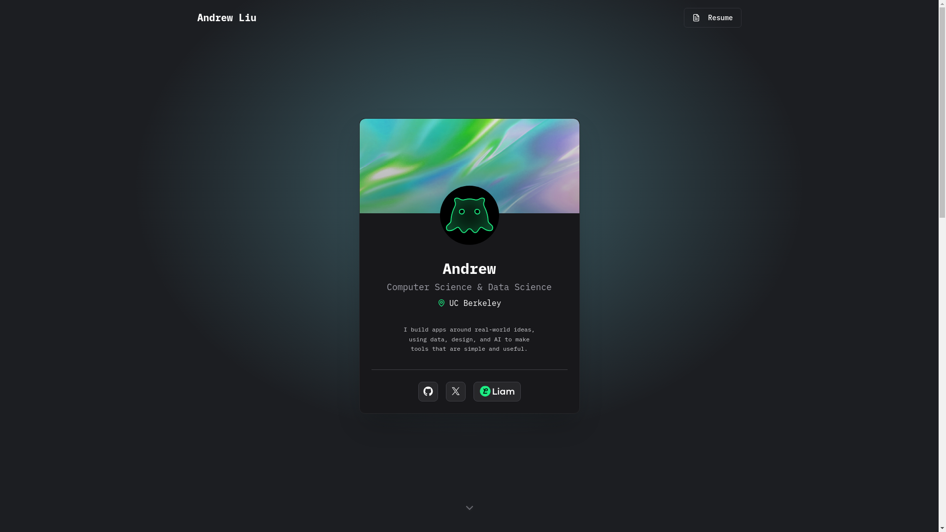 website screenshot of https://andruu.dev/