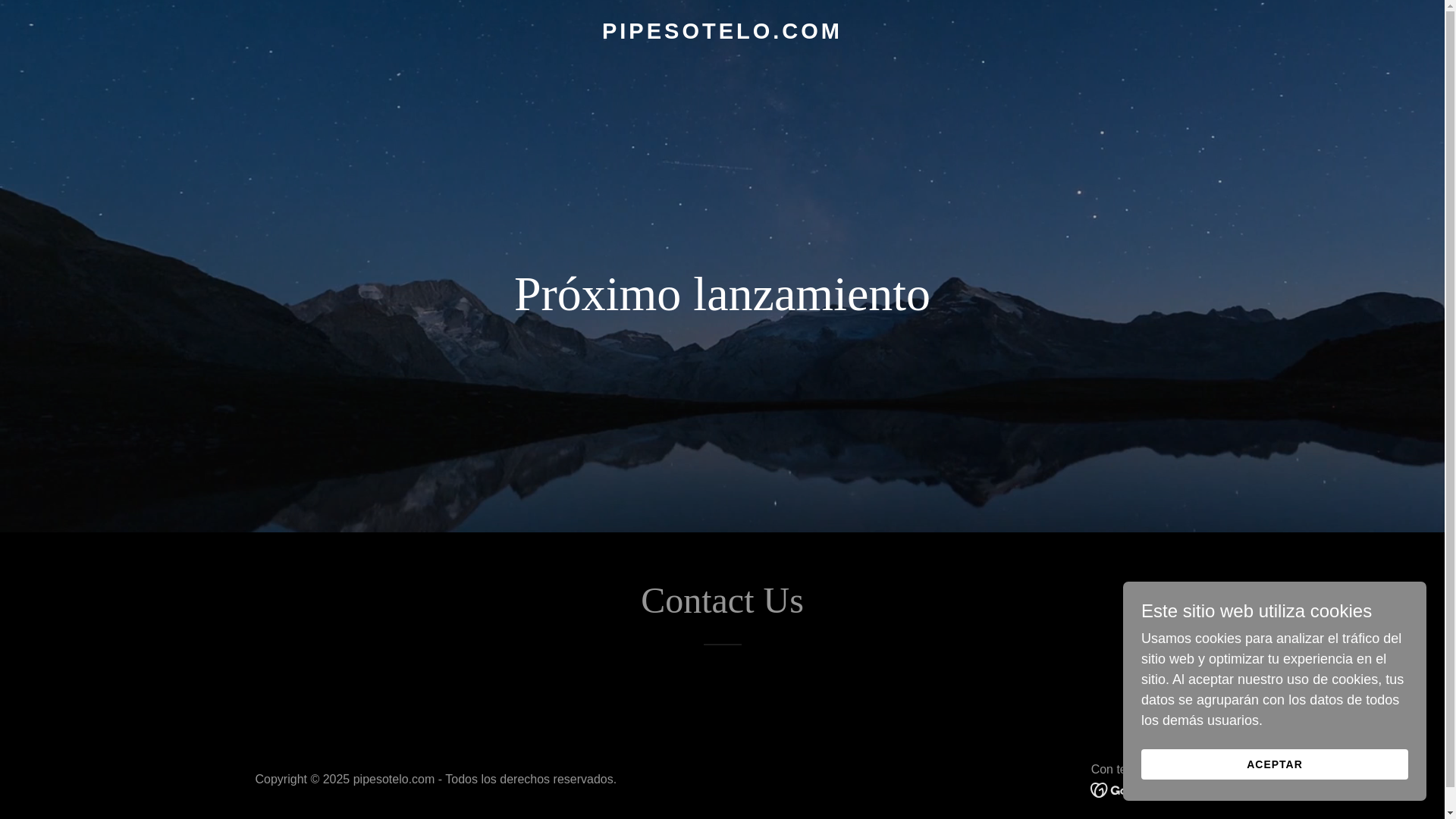 website screenshot of https://pipesotelo.com/