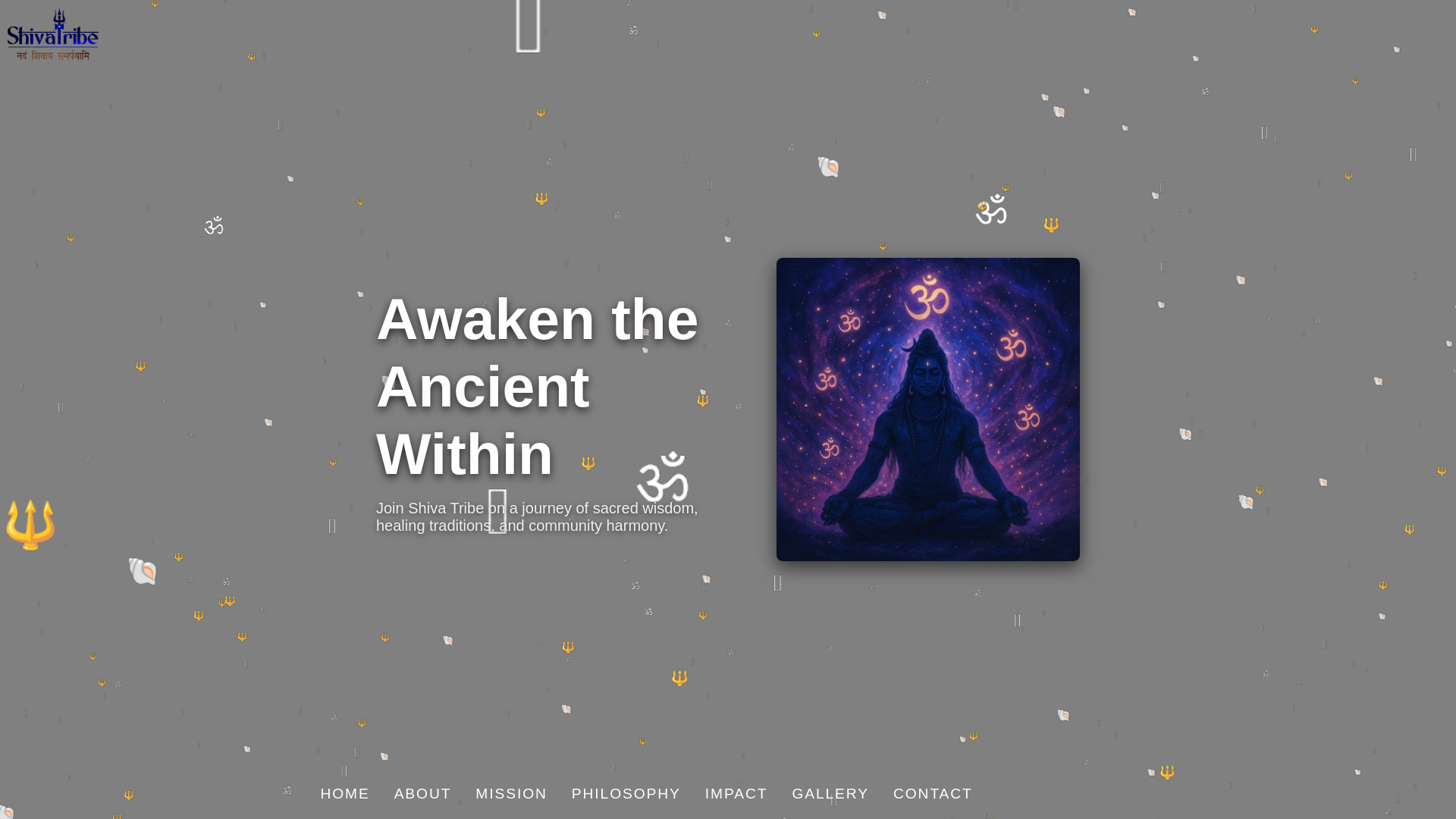 website screenshot of https://shivatribe.pages.dev/