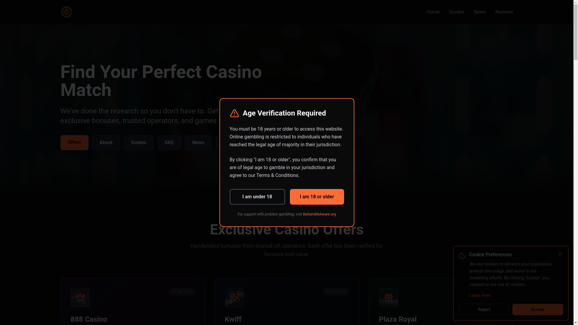website screenshot of https://empire-wagers.com/