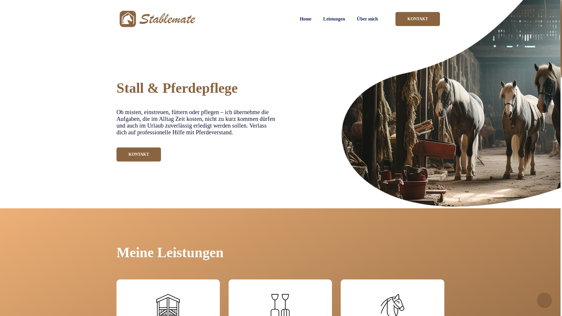 website screenshot of https://stable-mate.de/