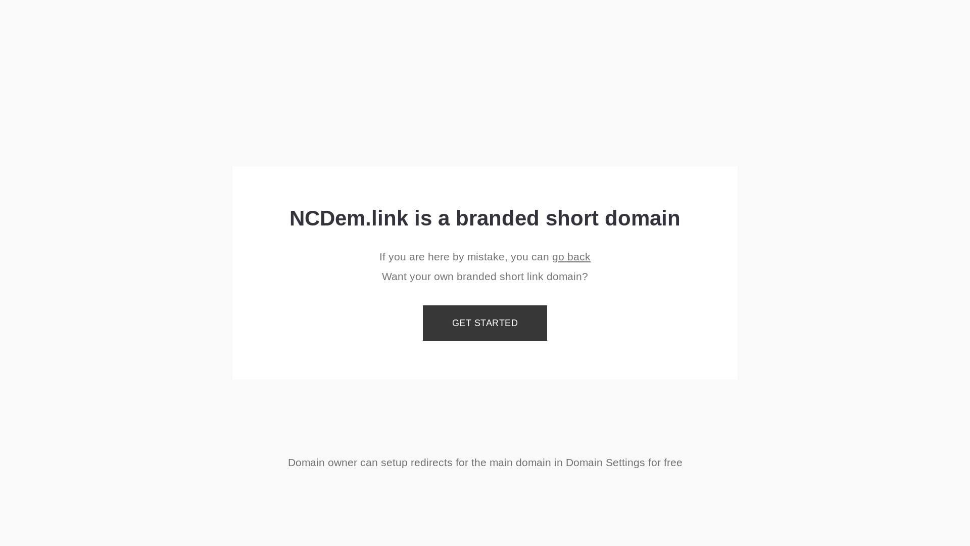 website screenshot of https://ncdem.link/