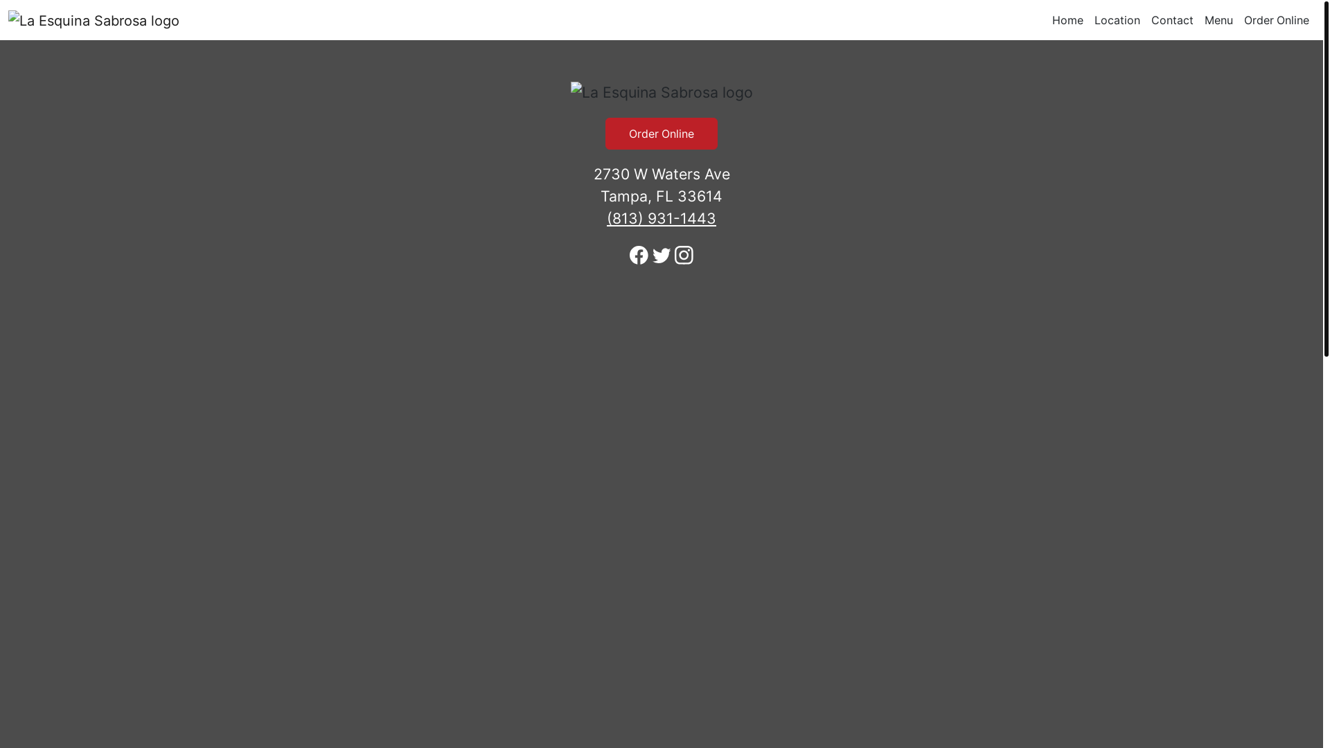 website screenshot of https://laesquinasabrosafl.com/