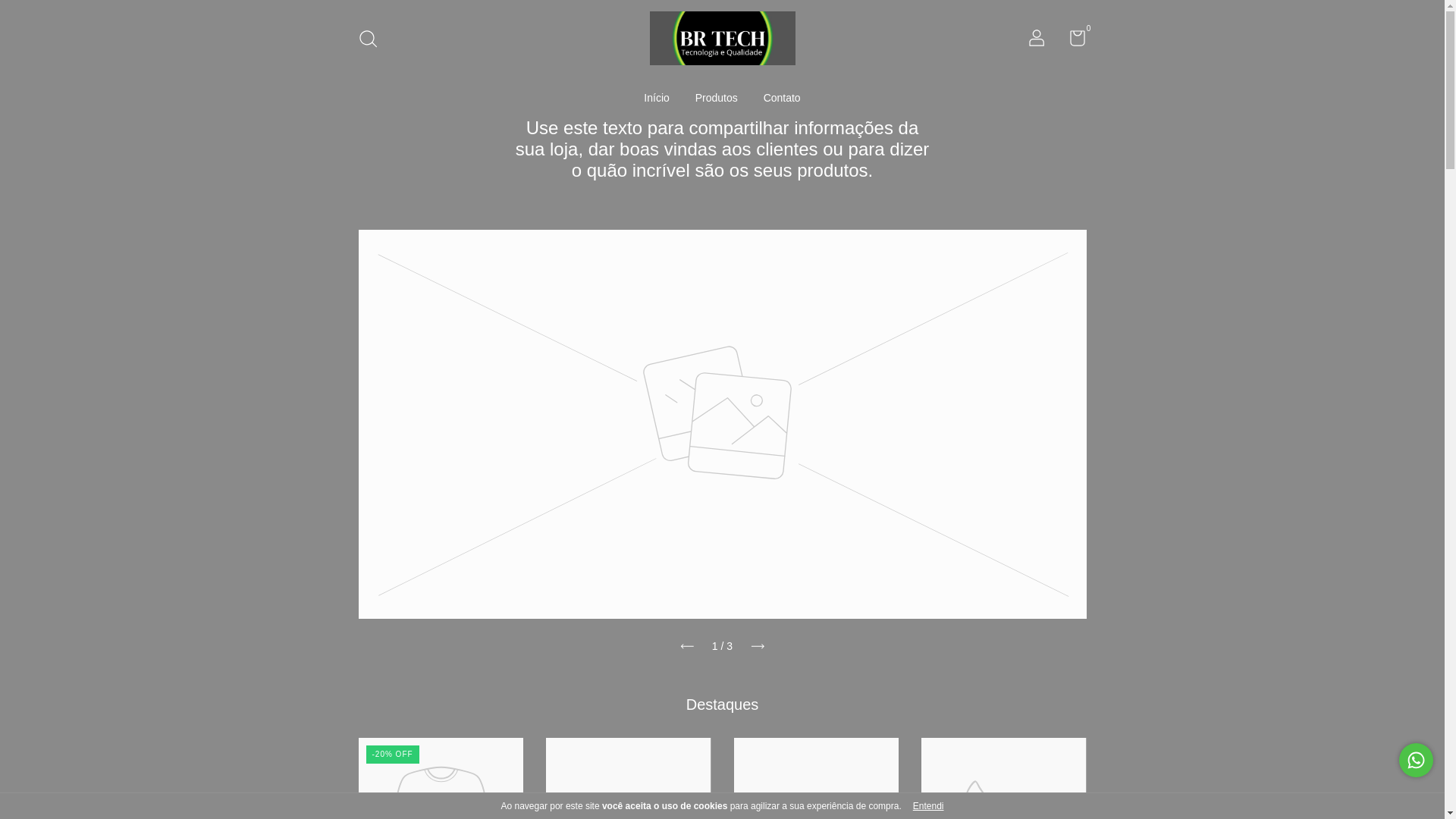 website screenshot of https://brtechimports.com.br/