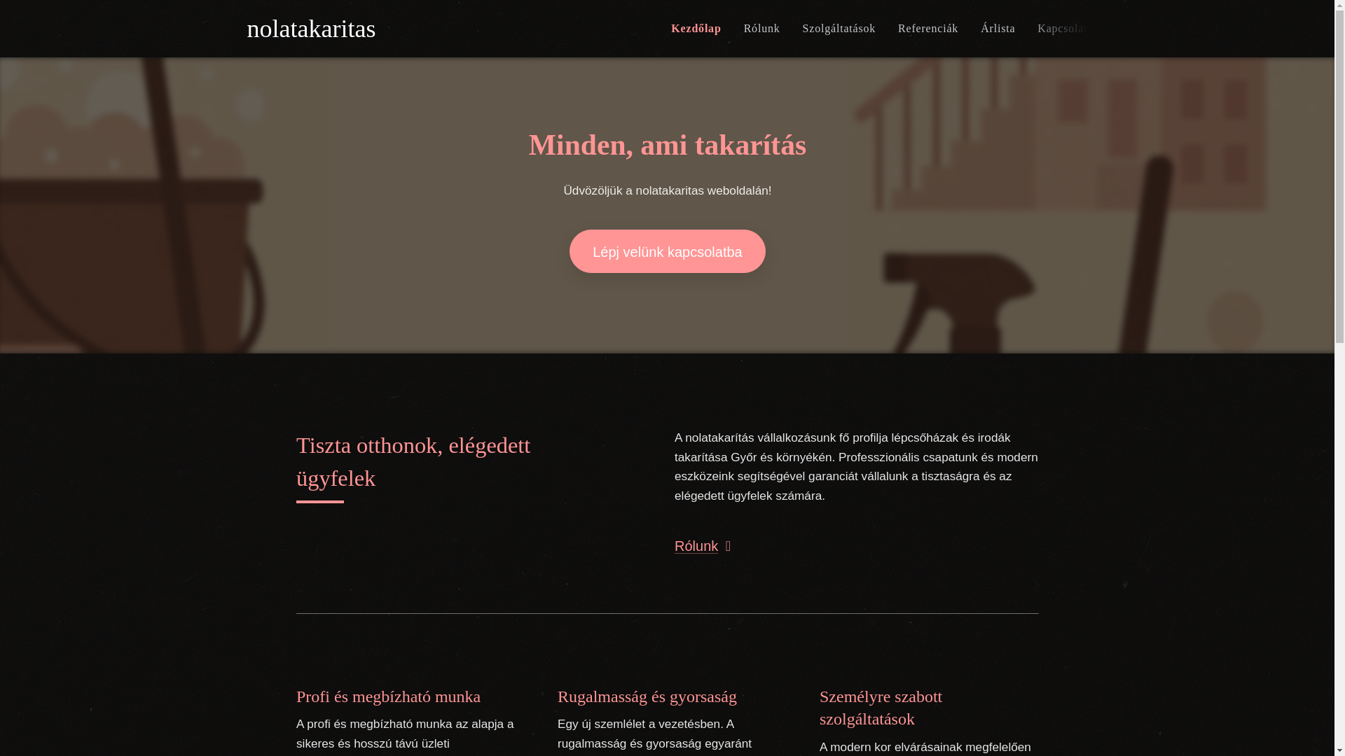 website screenshot of https://nolatakaritas.hu/
