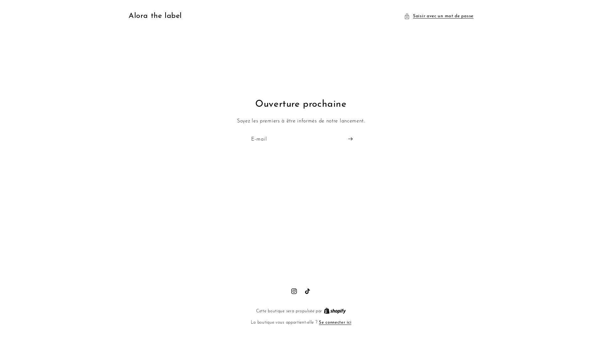 website screenshot of https://alorathelabel.be/