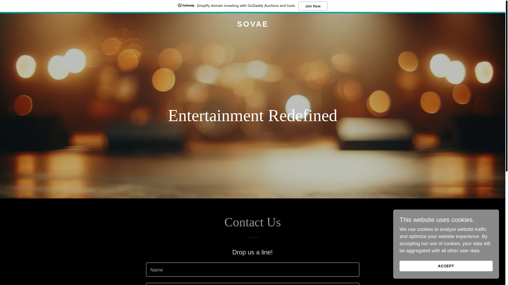 website screenshot of https://sovae.net/