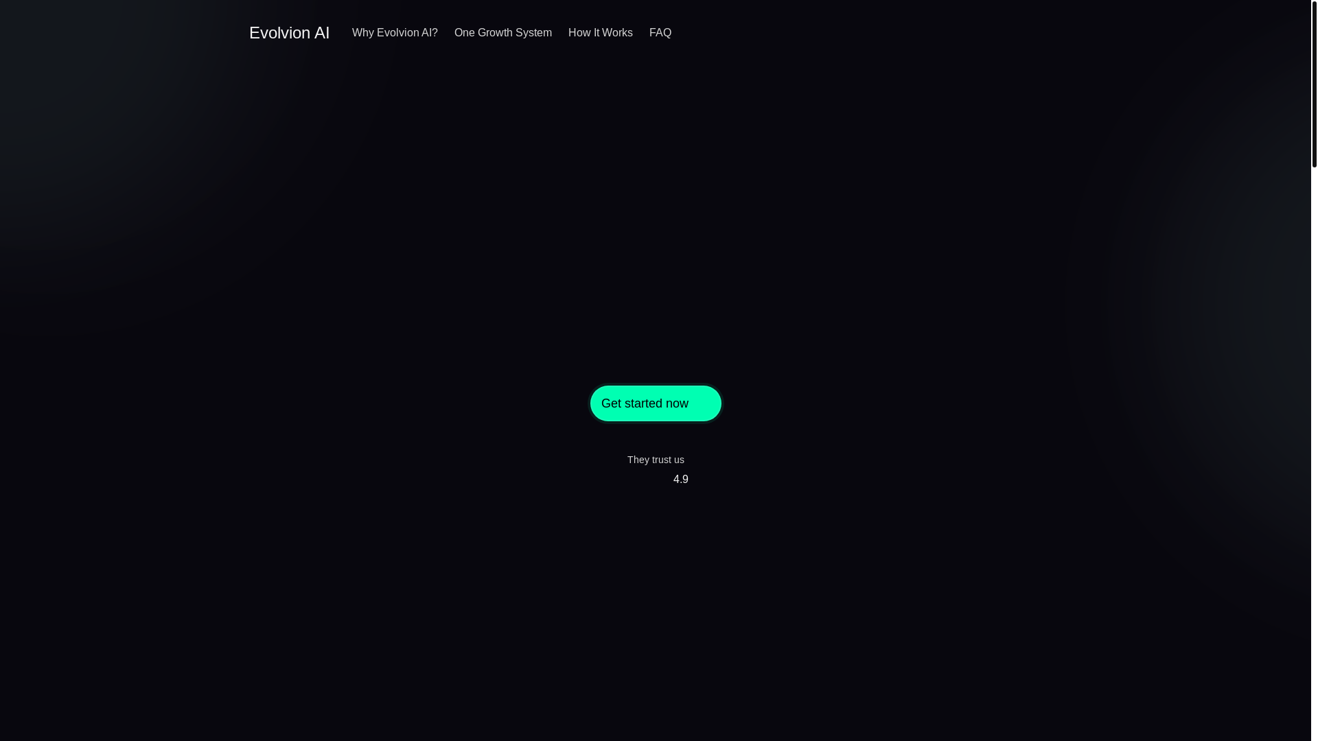 website screenshot of https://siteevolvionai.com/