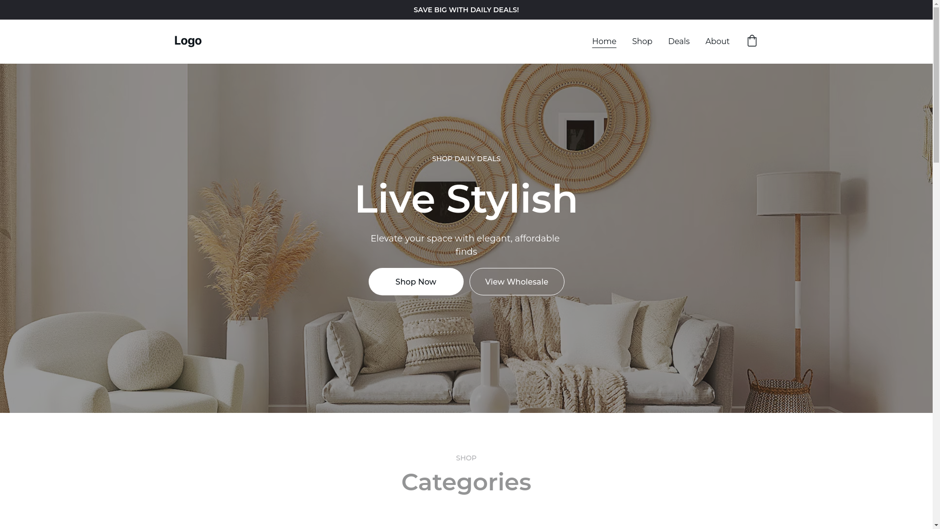 website screenshot of https://debonairfurnishings.net/