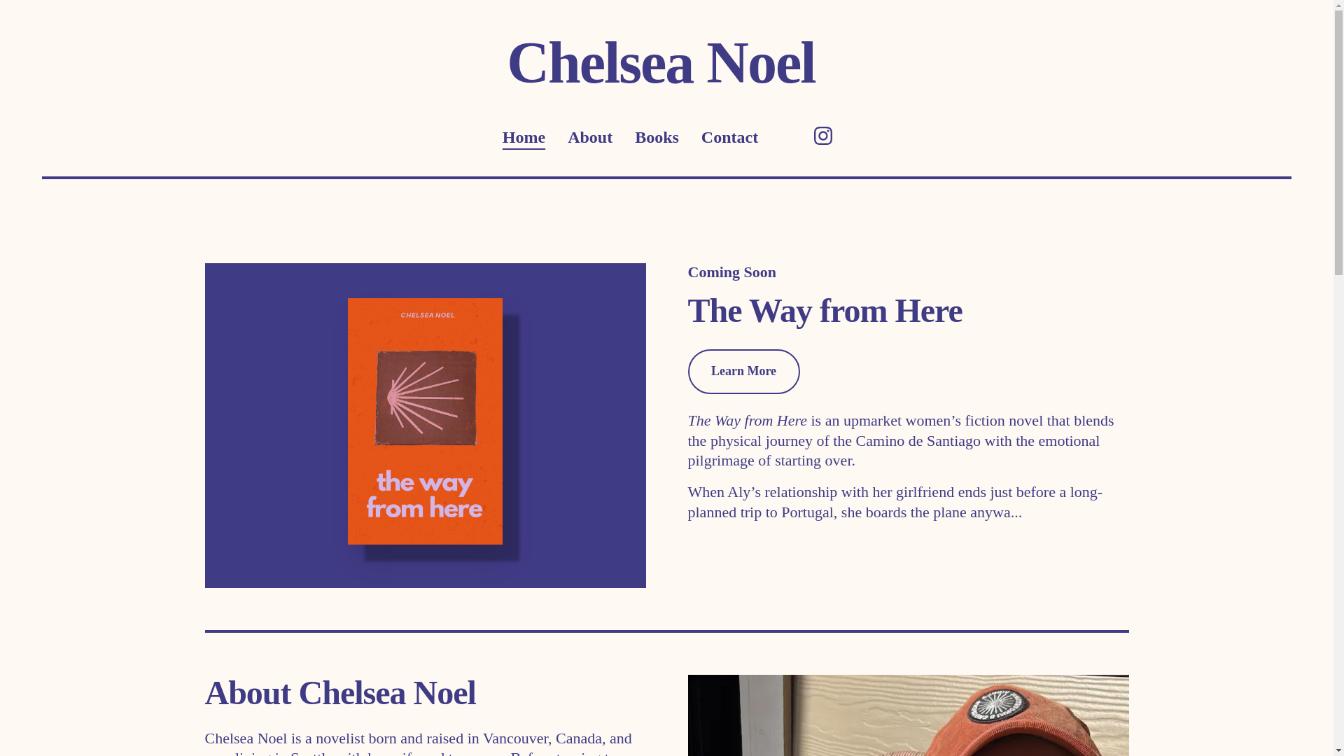 website screenshot of https://chelseanoelwrites.com/