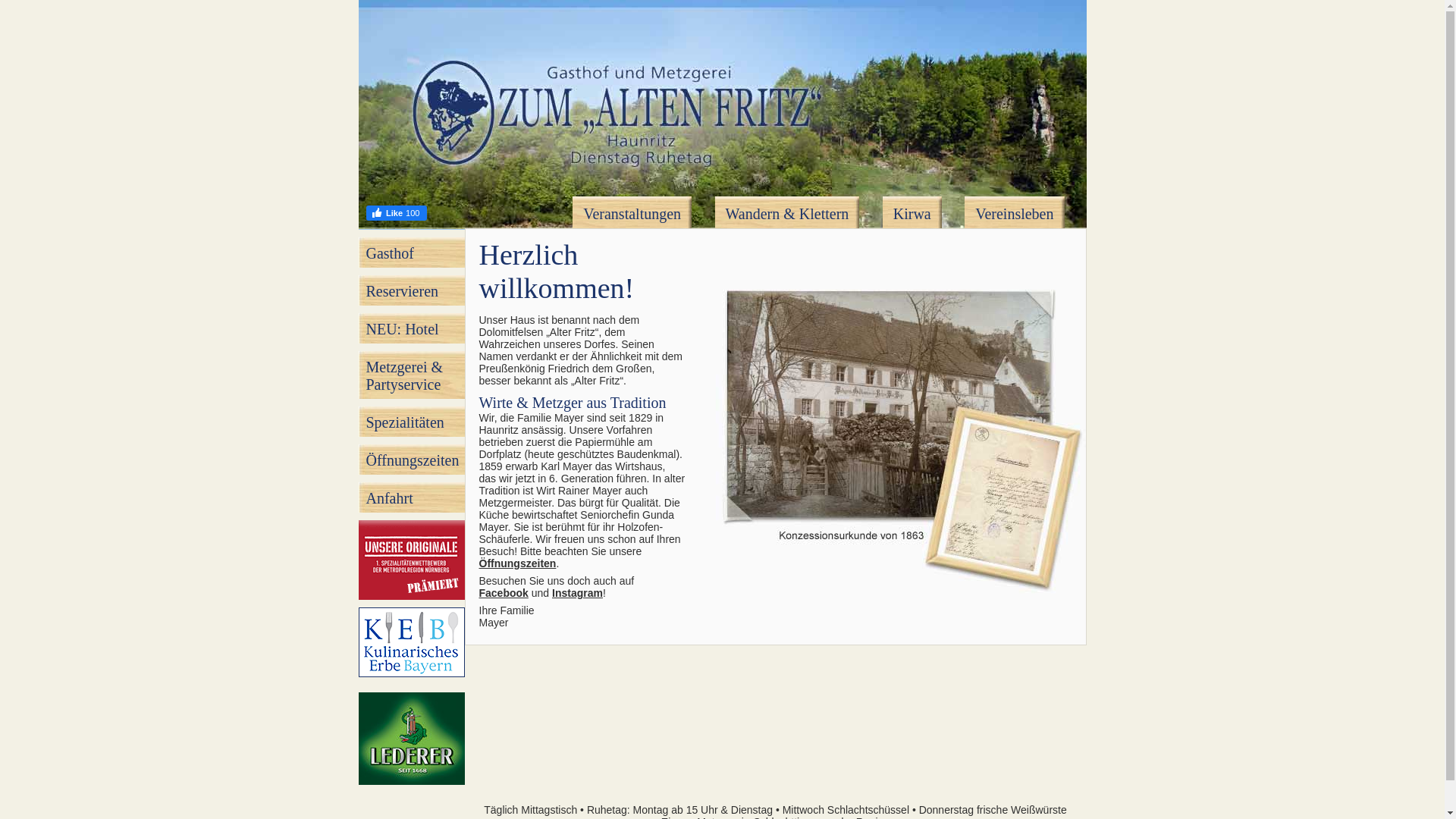 website screenshot of https://alter-fritz-haunitz.pages.dev/