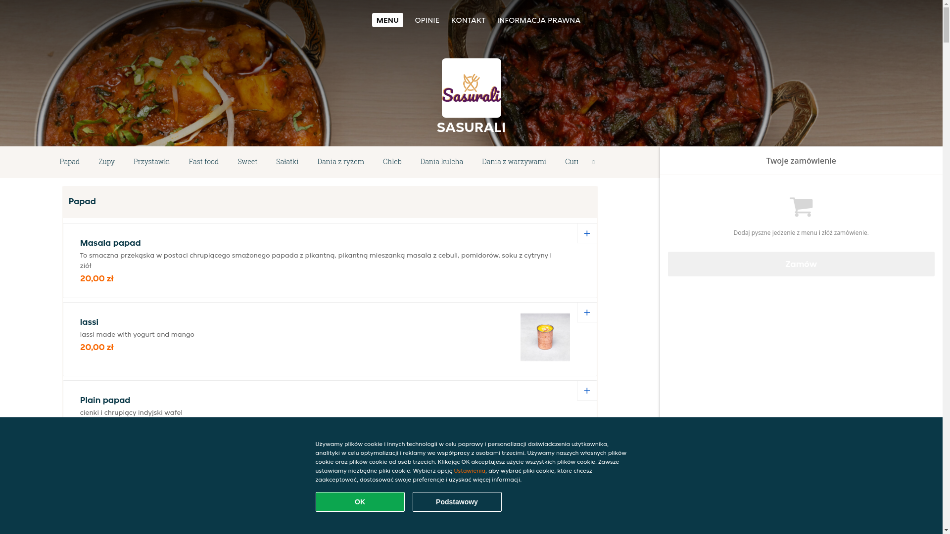 website screenshot of https://sasurali-poznan.pl/