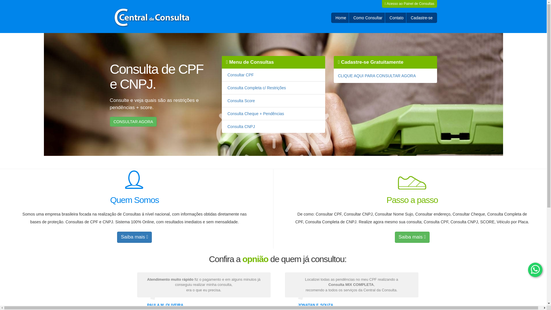 website screenshot of https://ajudanegociar.com.br/