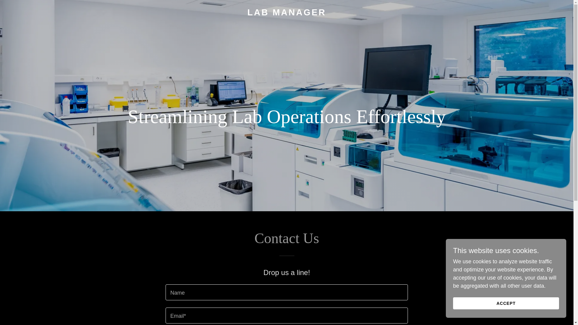 website screenshot of https://labmanager.ai/