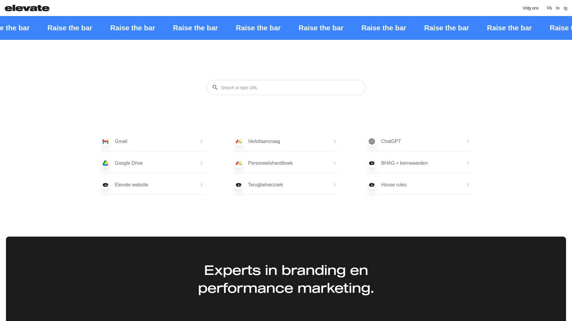 website screenshot of https://elevate-start.pages.dev/