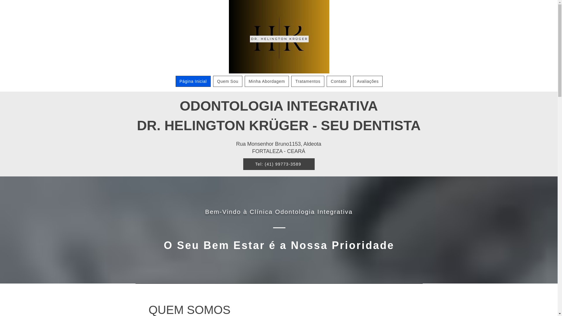 website screenshot of https://helingtonseudentista.com.br/