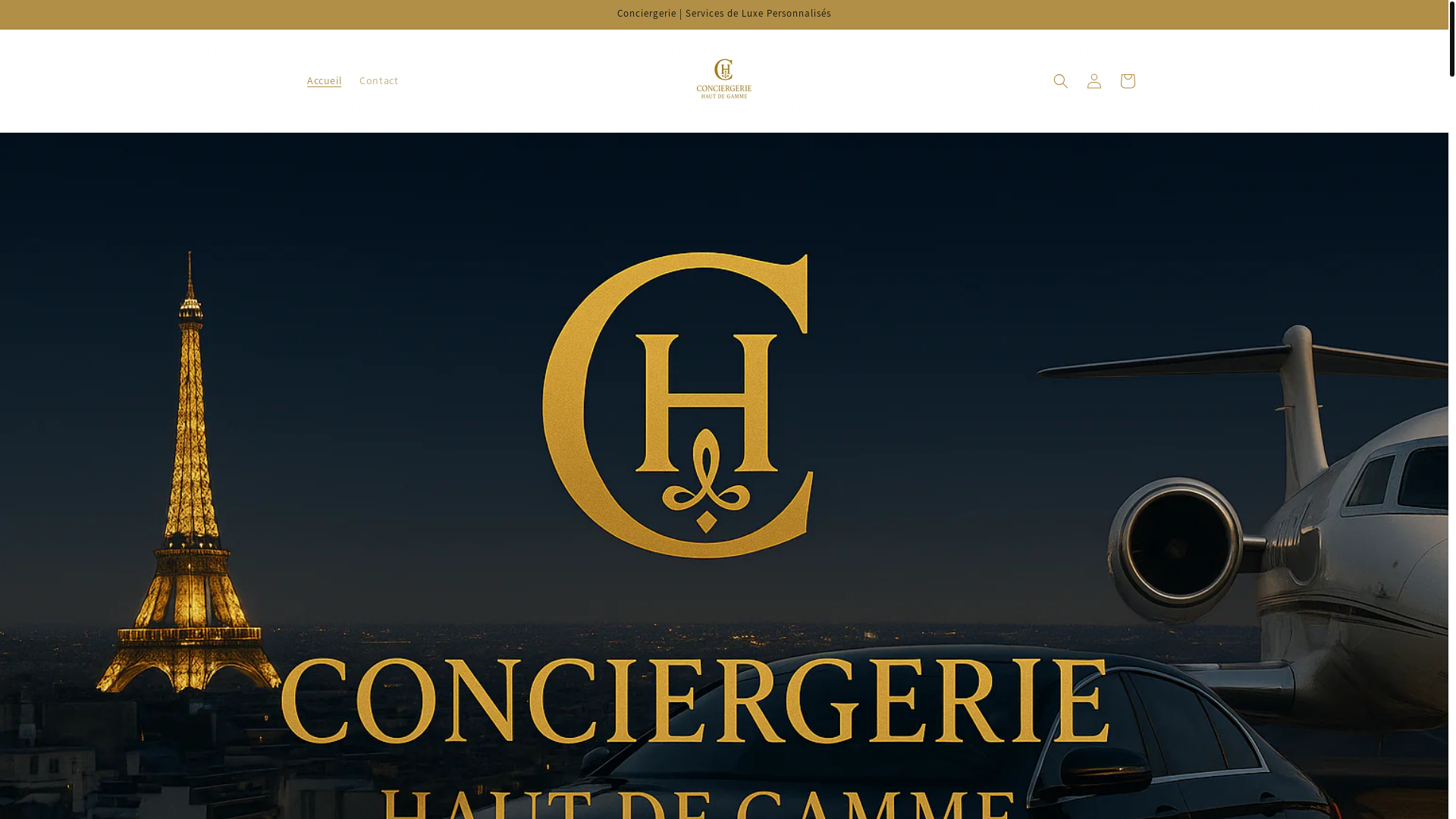 website screenshot of https://laconciergeriehautegamme.com/