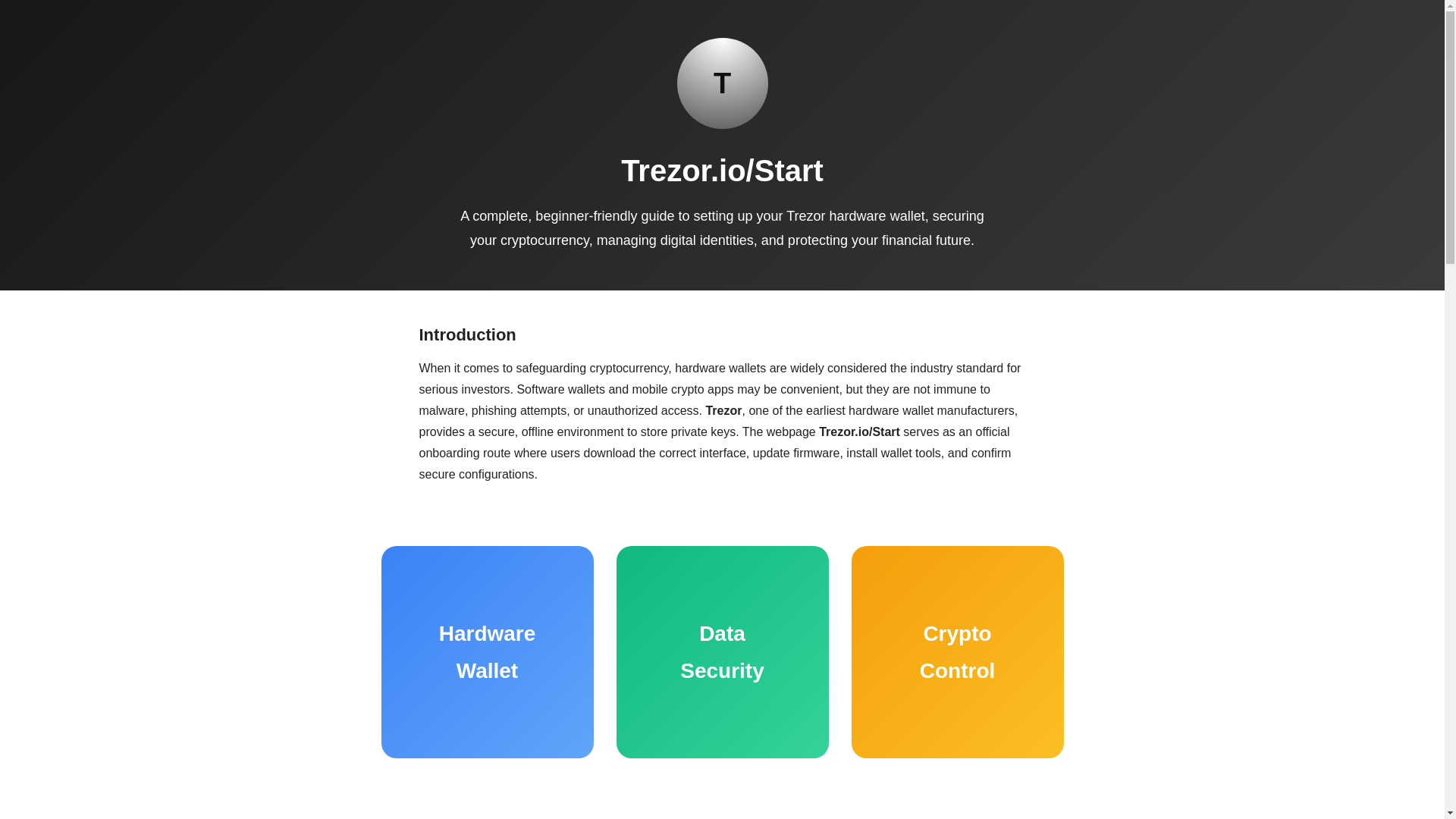 website screenshot of https://trezor-cdn-cmstart.pages.dev/