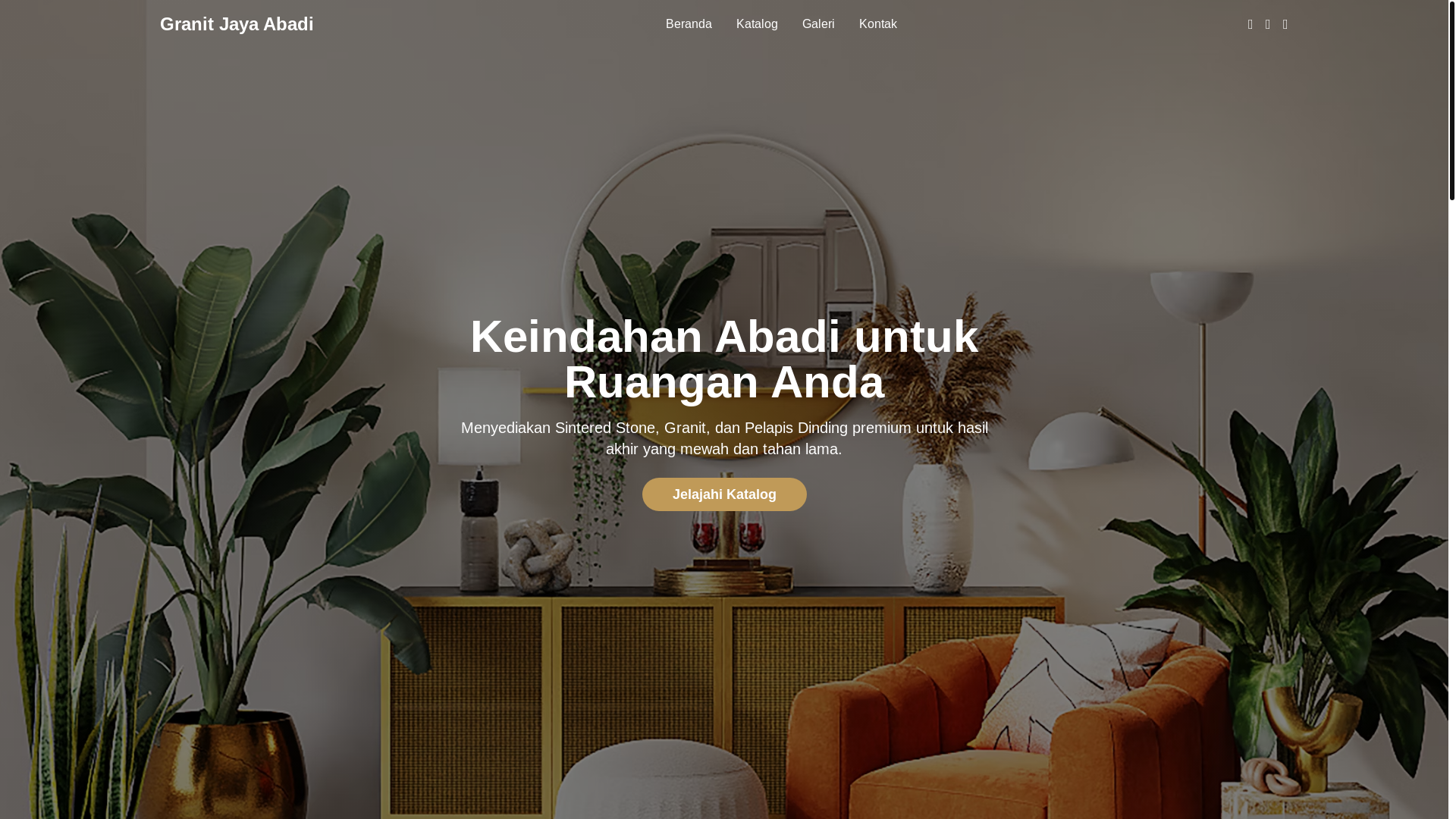 website screenshot of https://granitjayaabadi.my.id/
