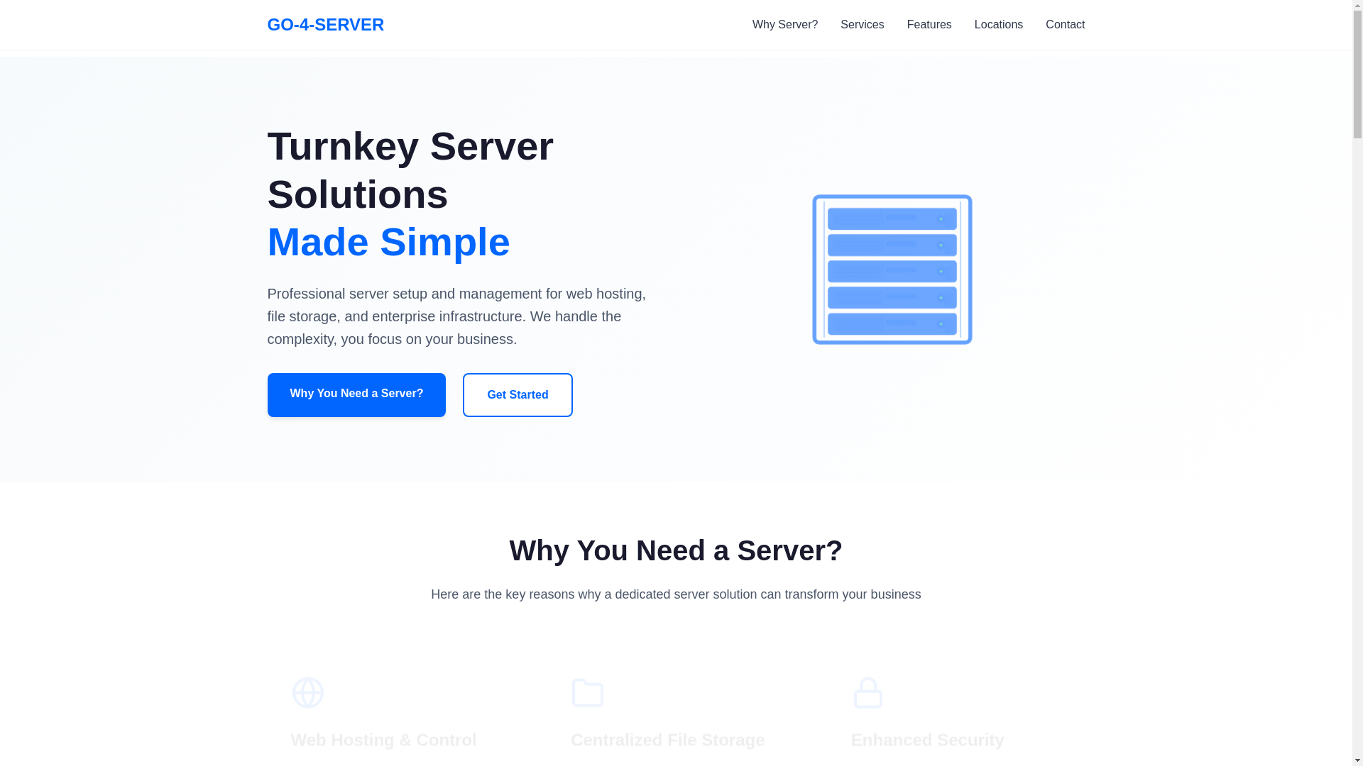 website screenshot of https://go-4-server.com/