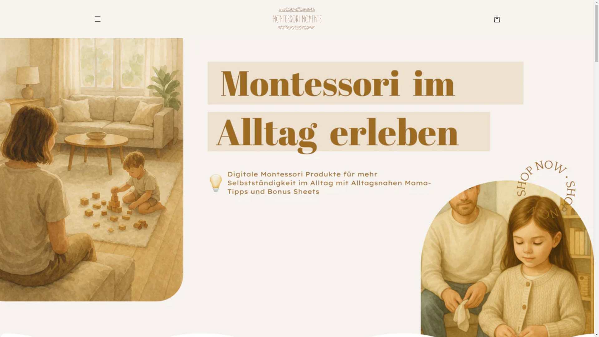 website screenshot of https://montessori-moments.co/