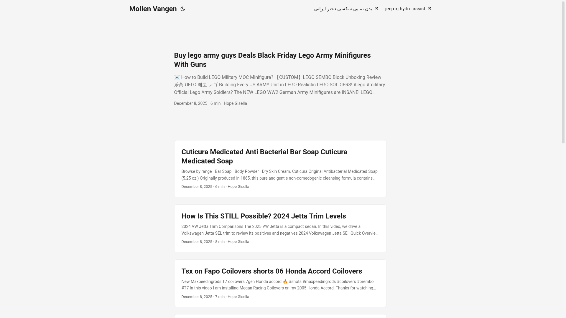 website screenshot of https://mollenvangen2.pages.dev/