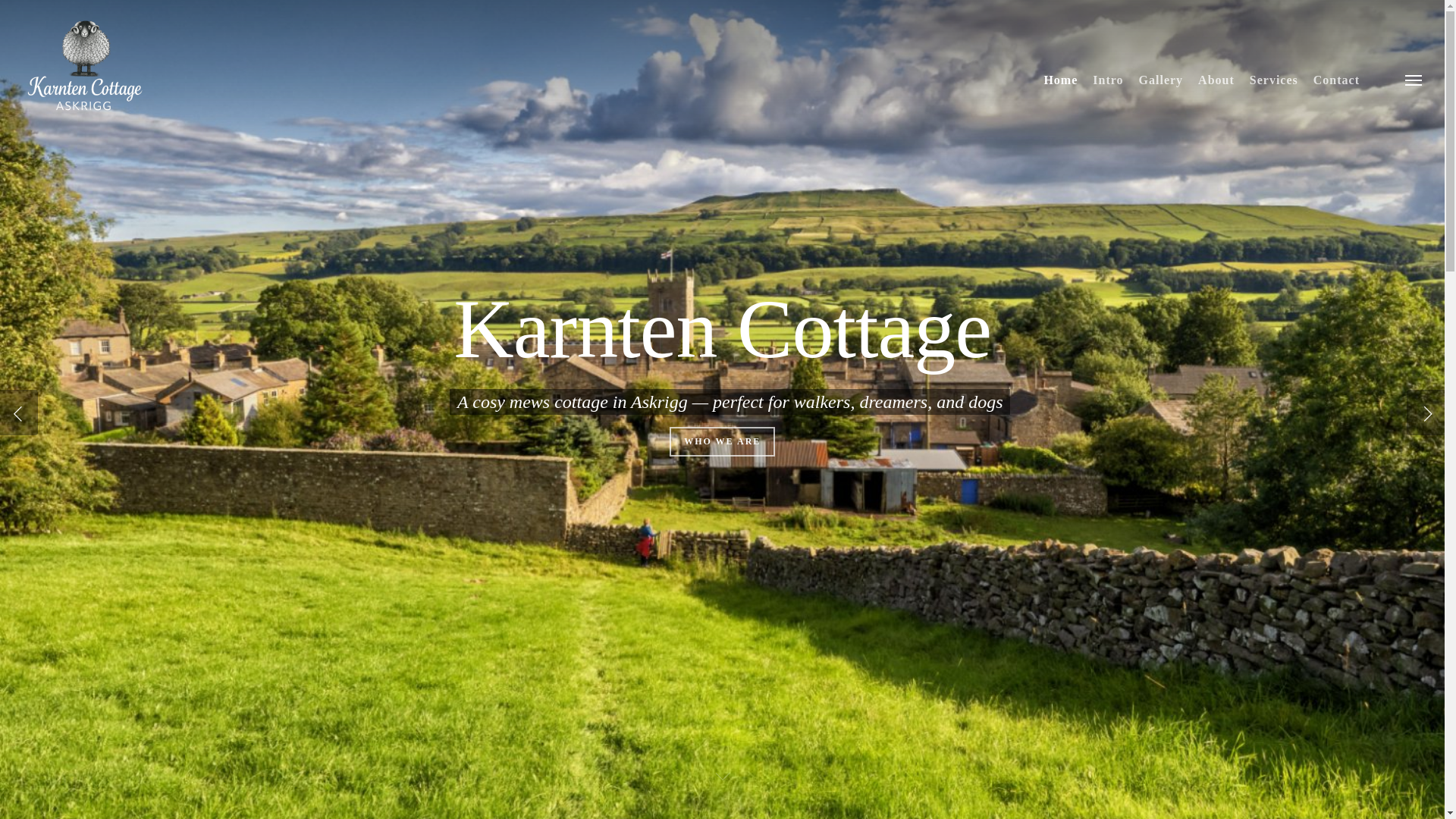 website screenshot of https://karntencottage.co.uk/