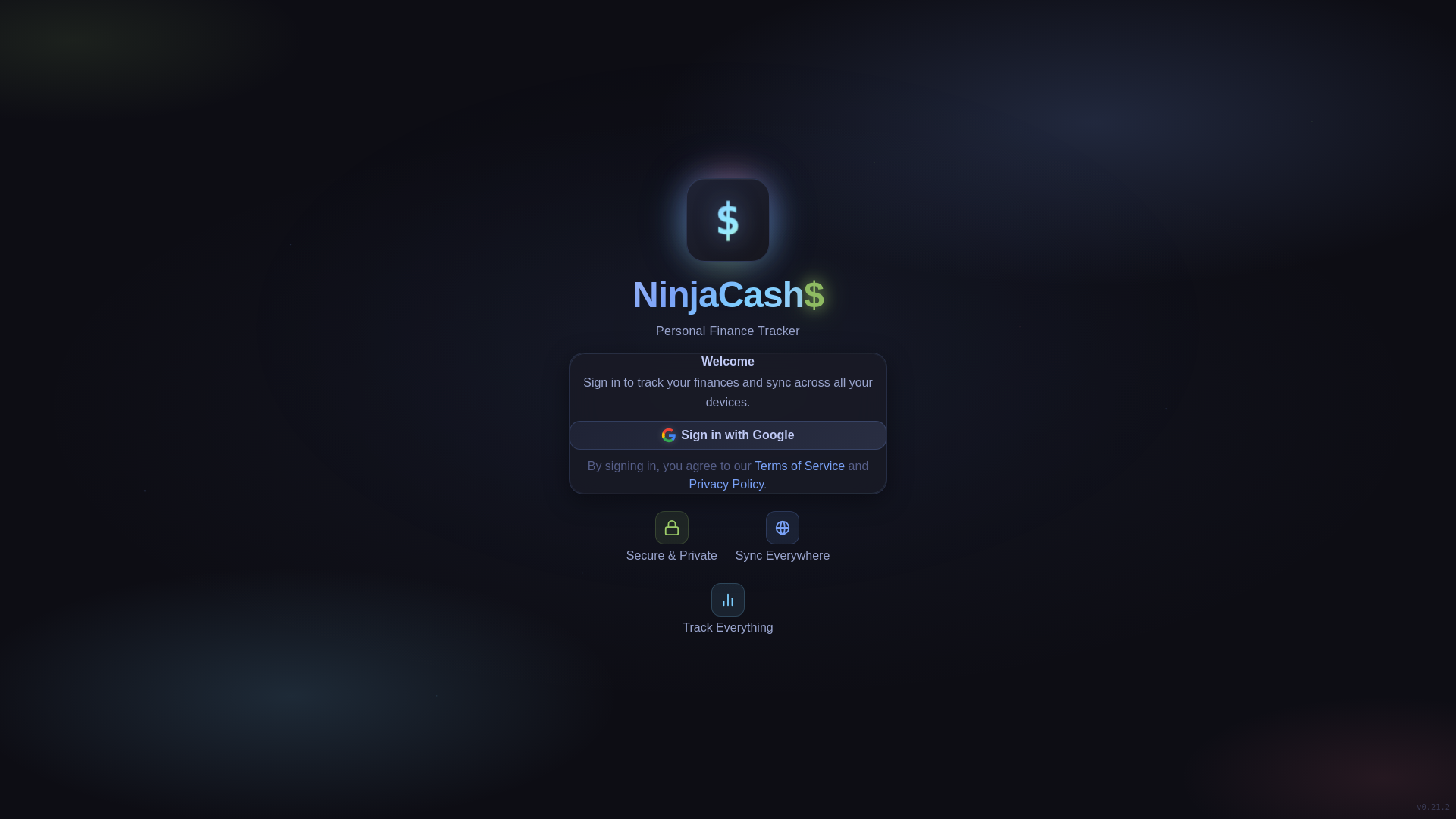 website screenshot of https://ninjacash.app/