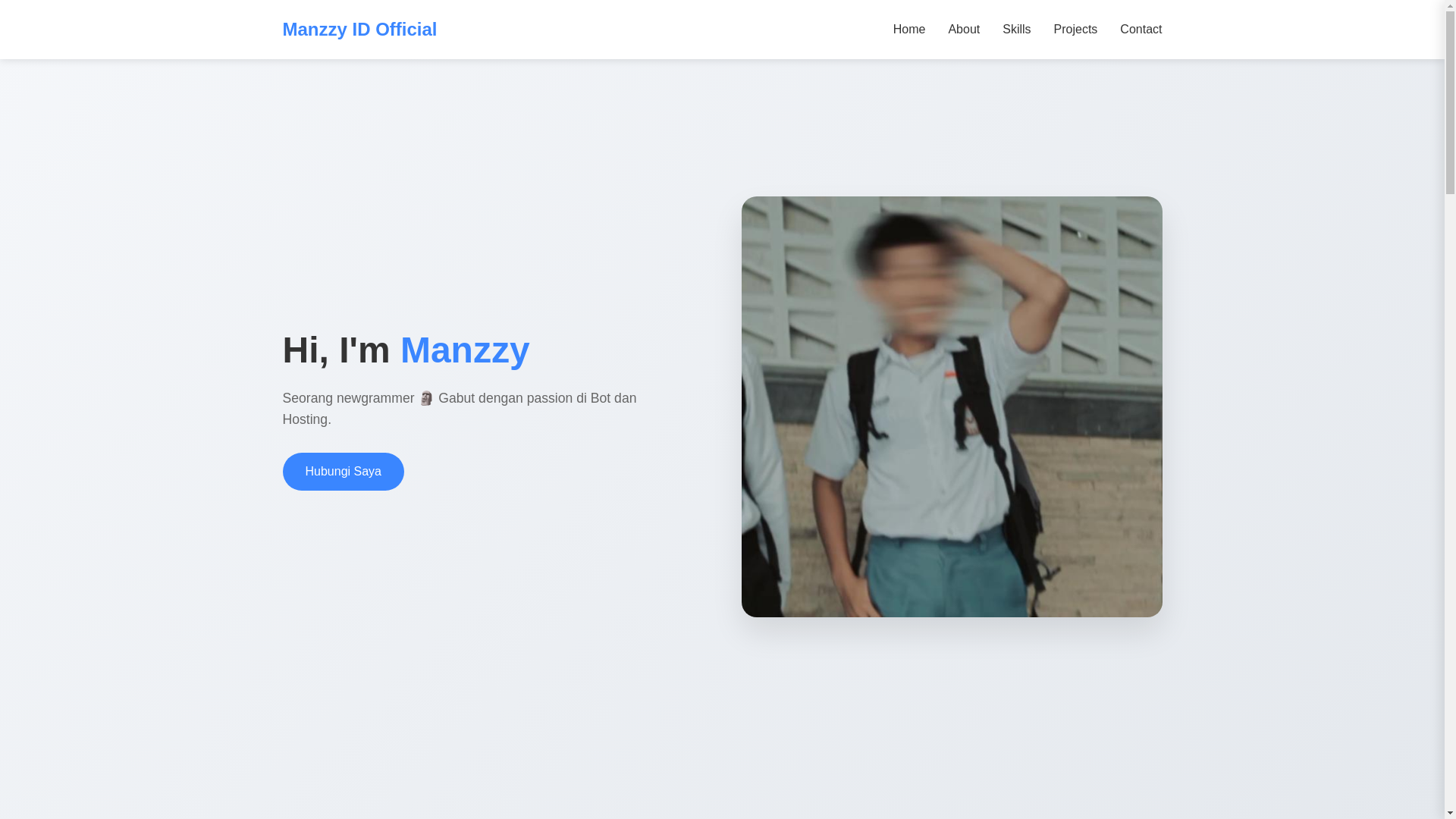 website screenshot of https://manzzyid.my.id/