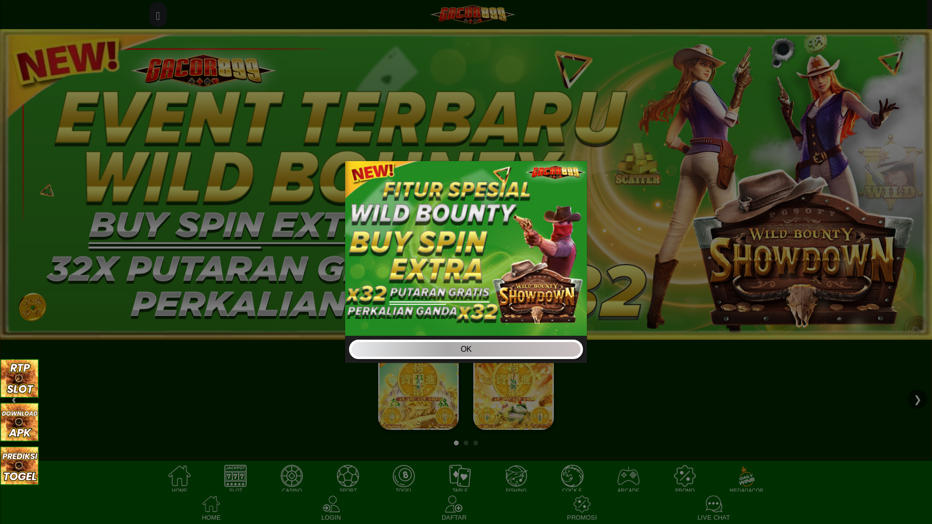 website screenshot of https://gajahmerah.cfd/