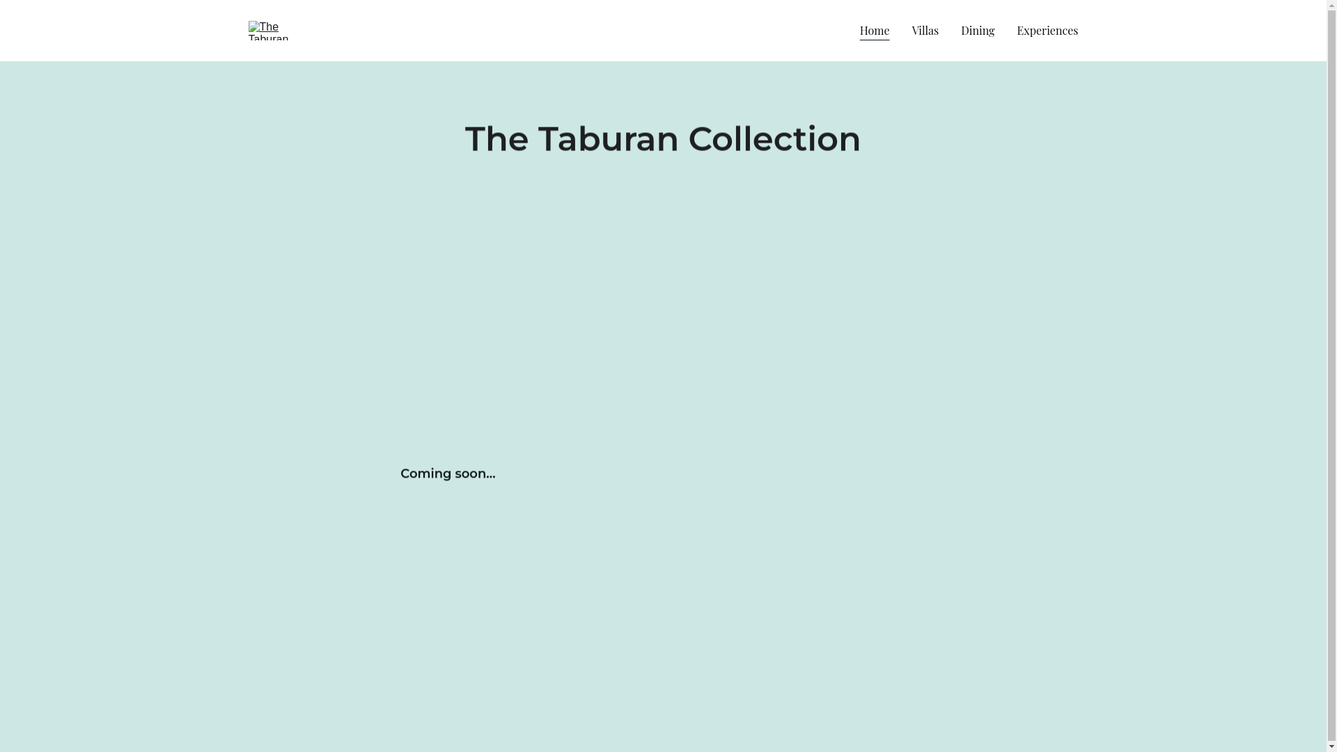 website screenshot of https://thetaburancollection.com/