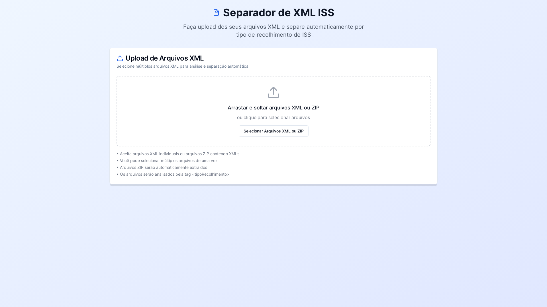 website screenshot of https://separador-xml-retido-nfse-belem.pages.dev/