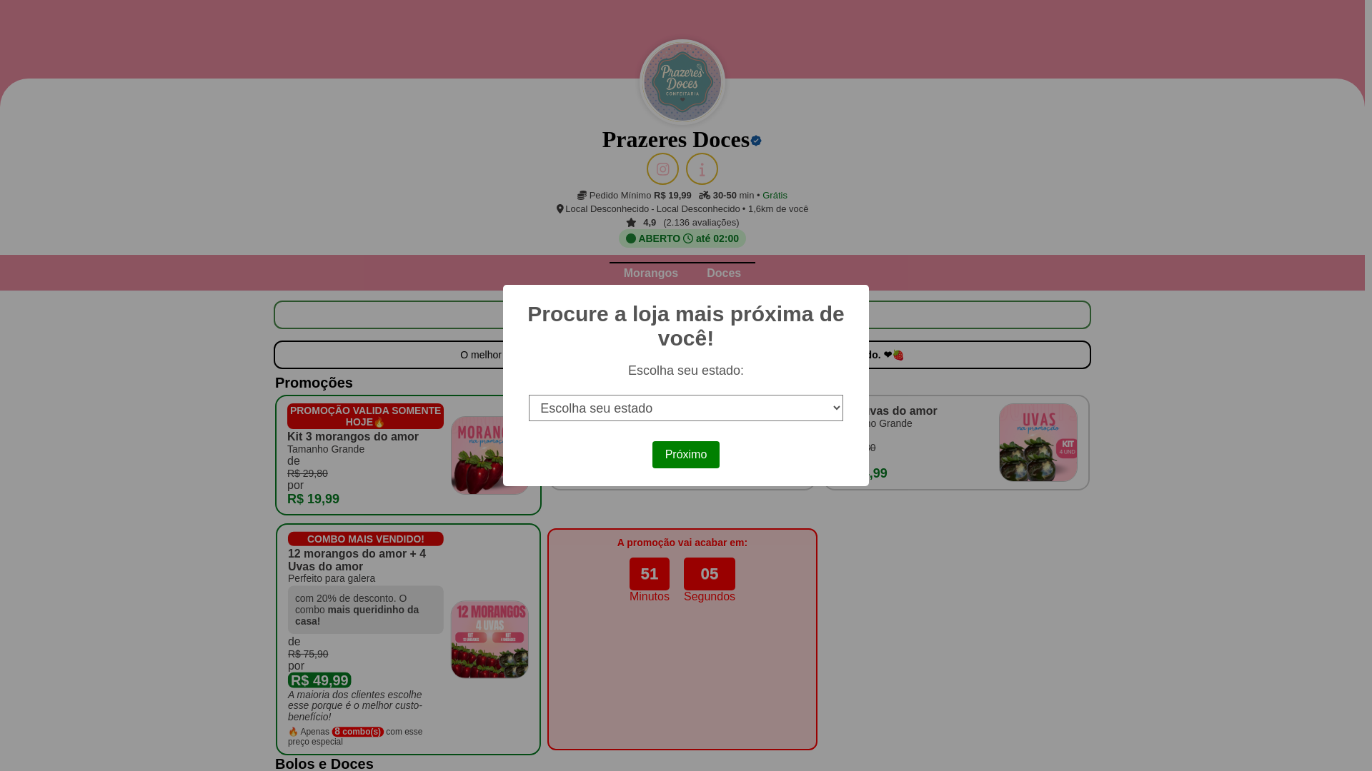 website screenshot of https://prazeres-doces-promo-morangodo-amor.pages.dev/