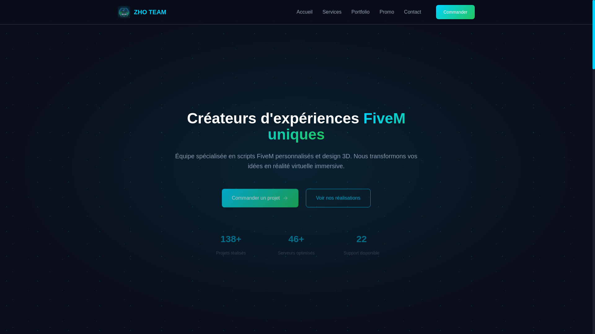 website screenshot of https://zhoteam.pages.dev/