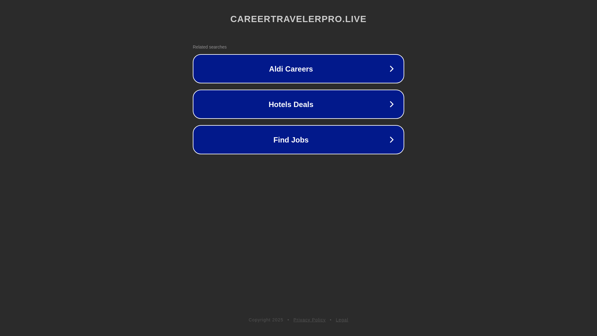 website screenshot of https://careertravelerpro.live/