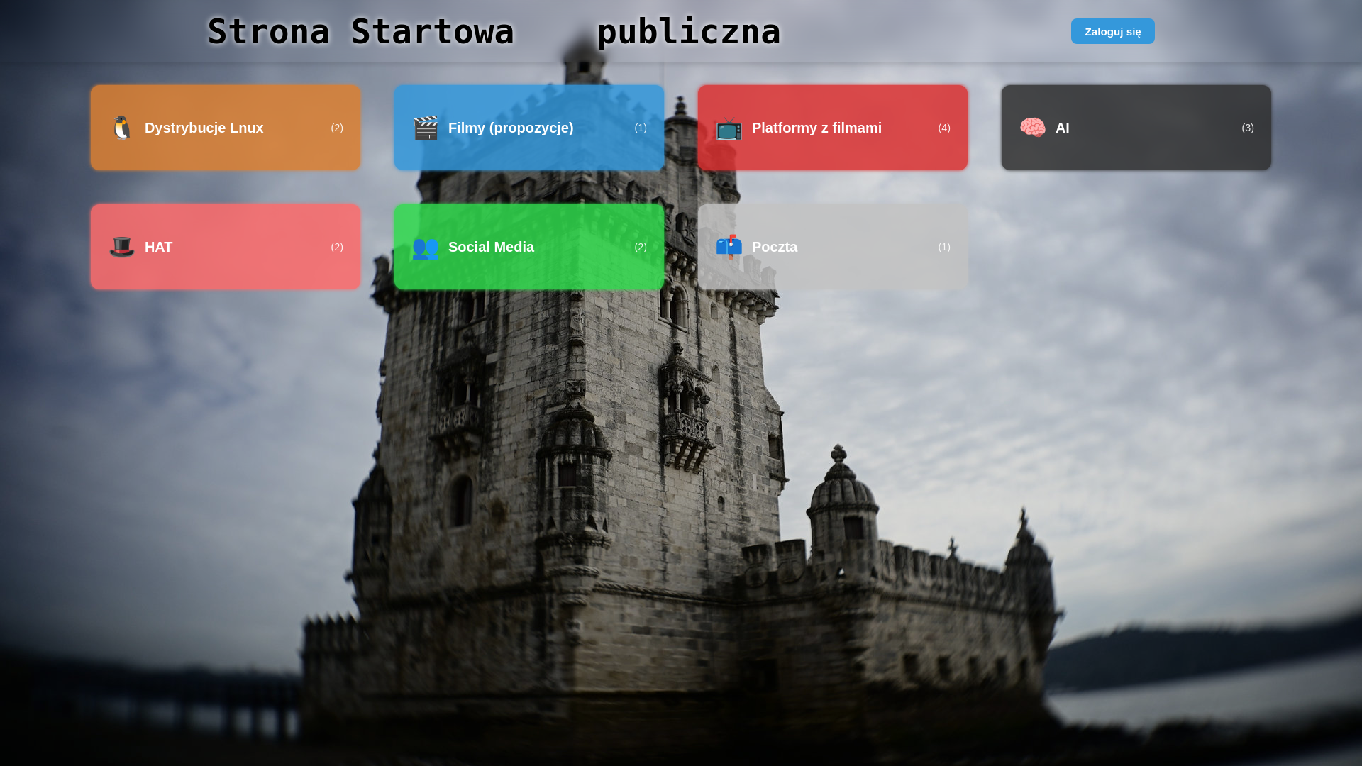 website screenshot of https://pawelce.ovh/