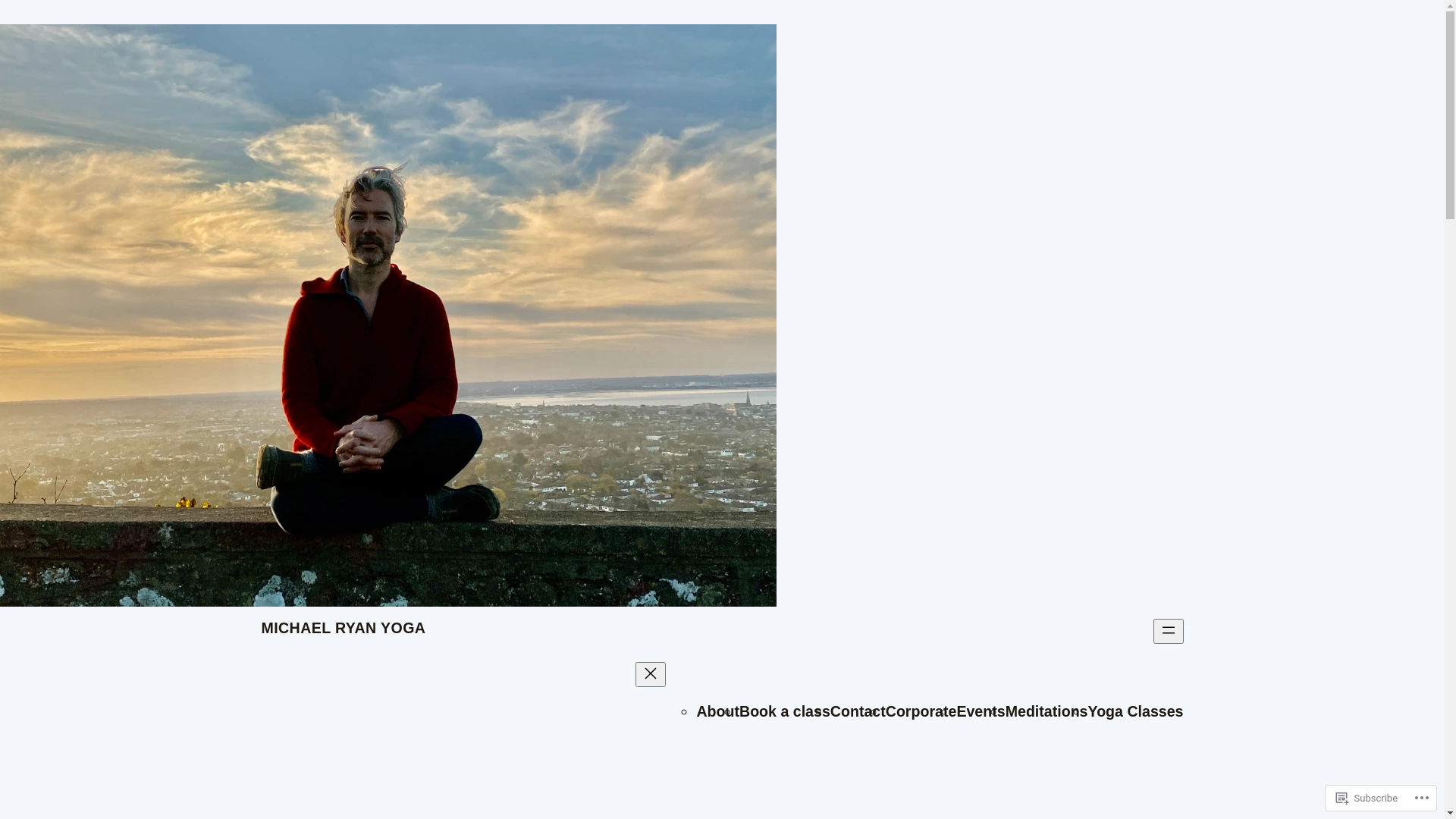 website screenshot of https://michaelryan.yoga/