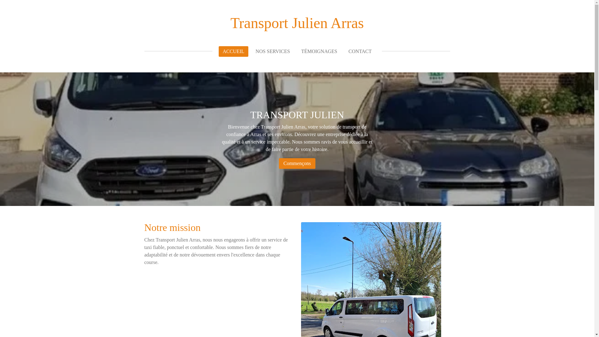 website screenshot of https://transport-arras.fr/