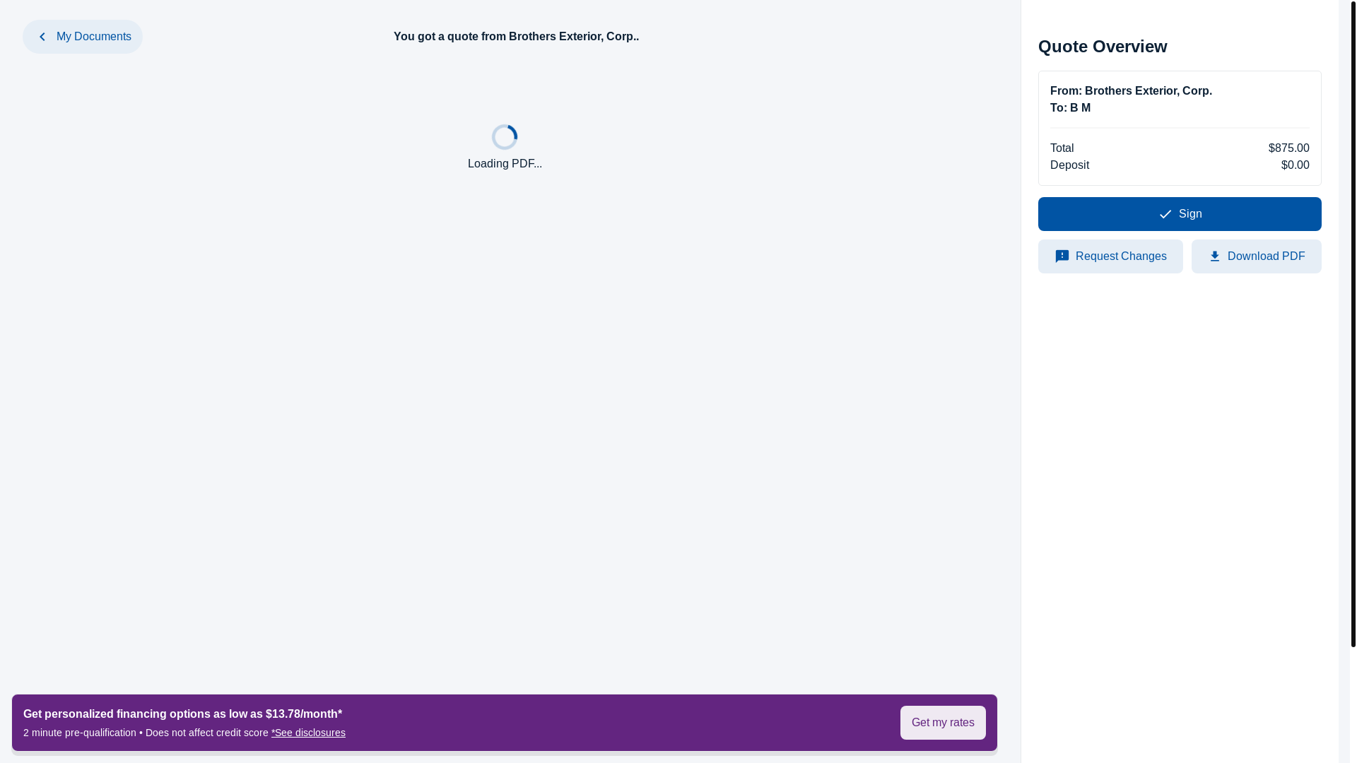 website screenshot of https://app.gethearth.com/quotes/q_5aeb5d7003ba416a9a4828455cde0157