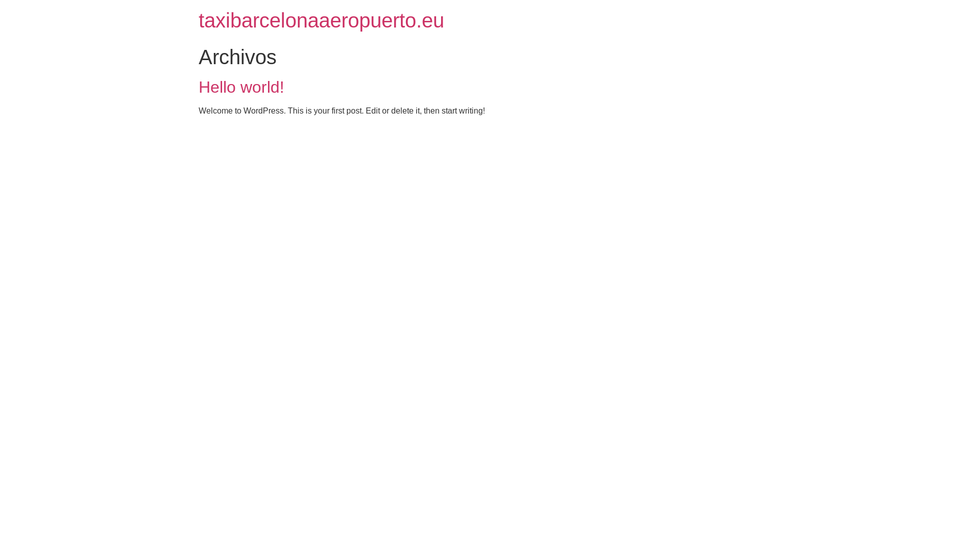 website screenshot of https://taxibarcelonaaeropuerto.eu/