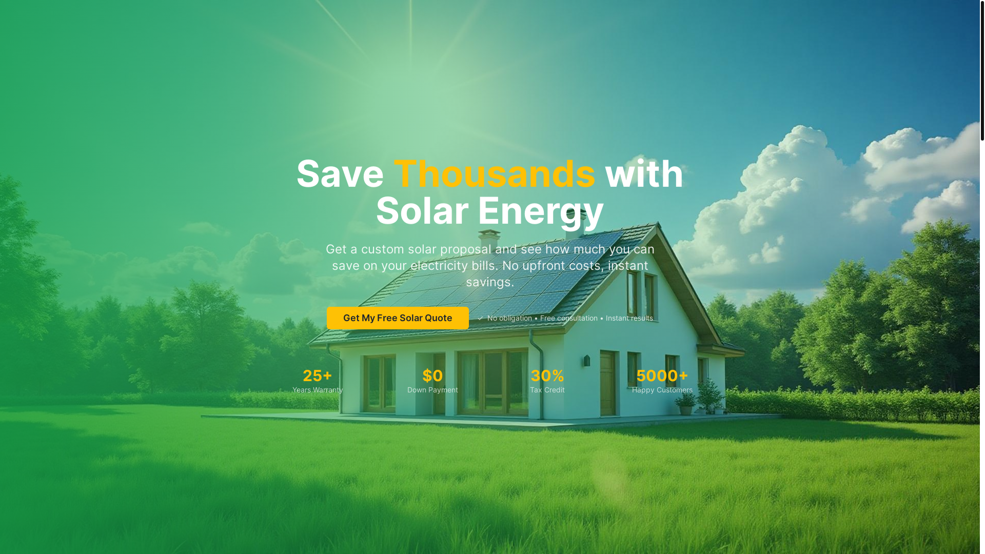 website screenshot of https://getmyestimate.solar/