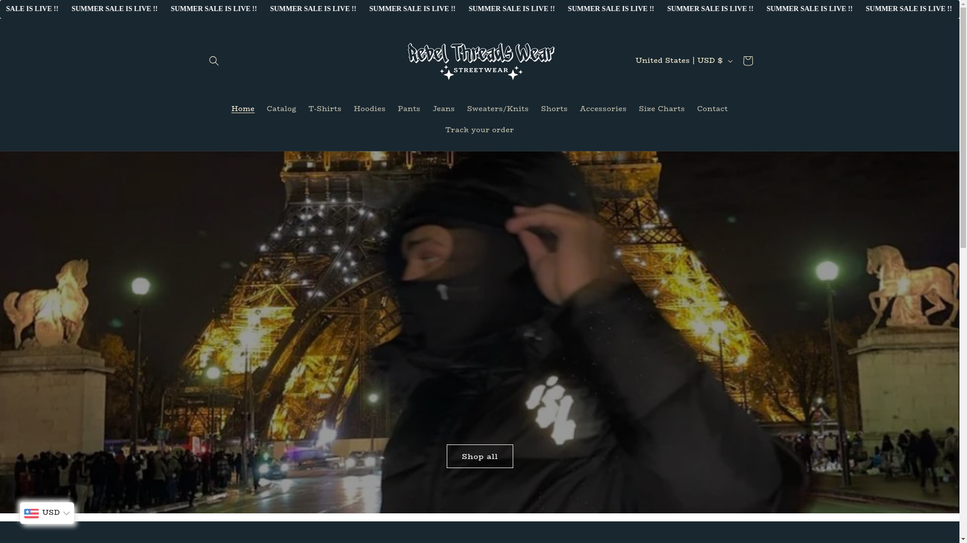 website screenshot of https://shopthreaded.ca/