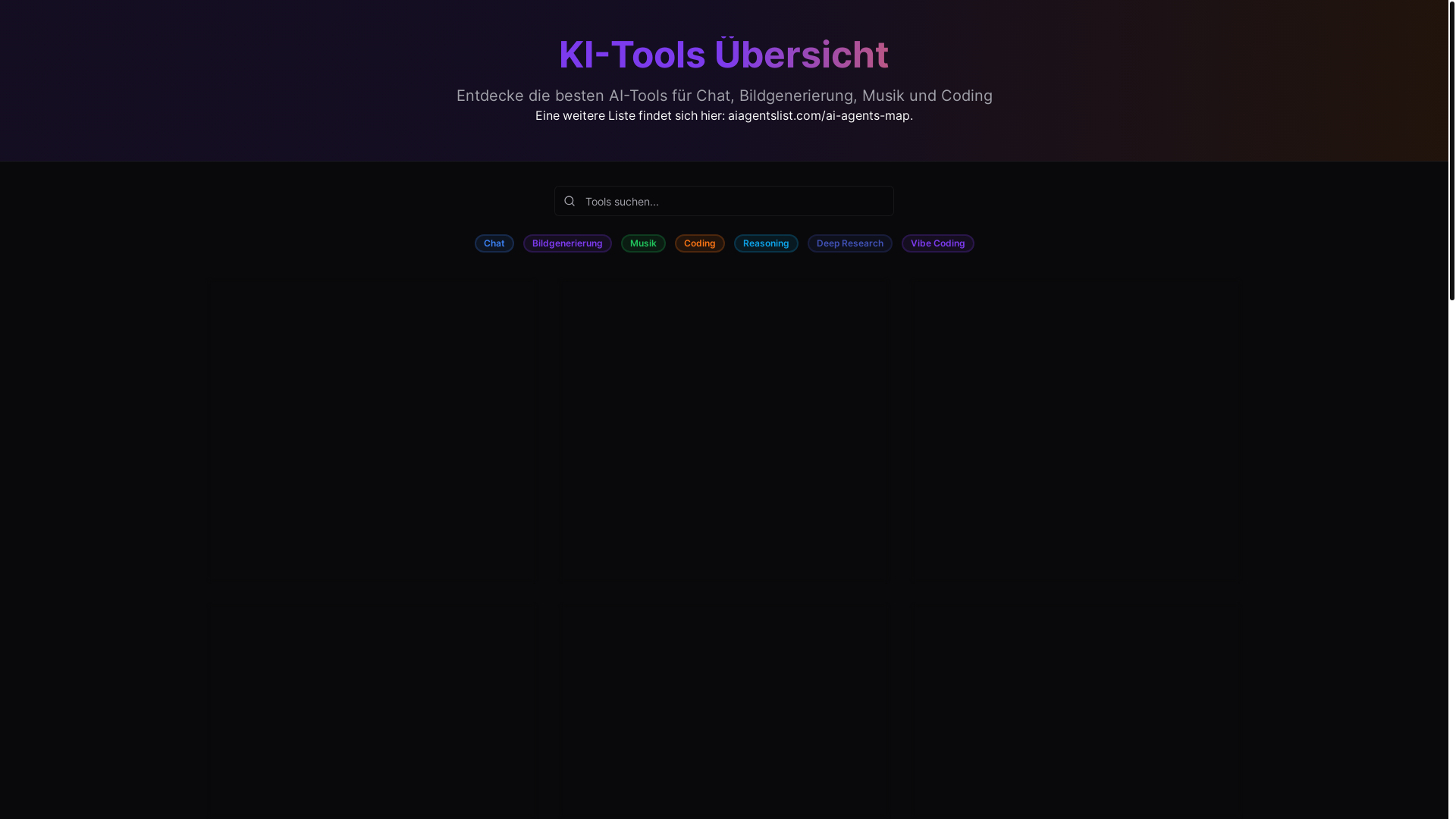 website screenshot of https://ai-tools-overview.pages.dev/