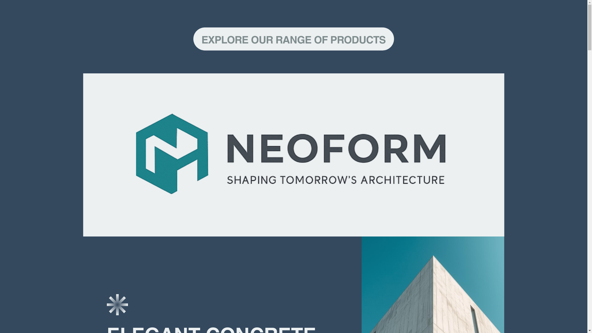 website screenshot of https://neoformconcrete.com/