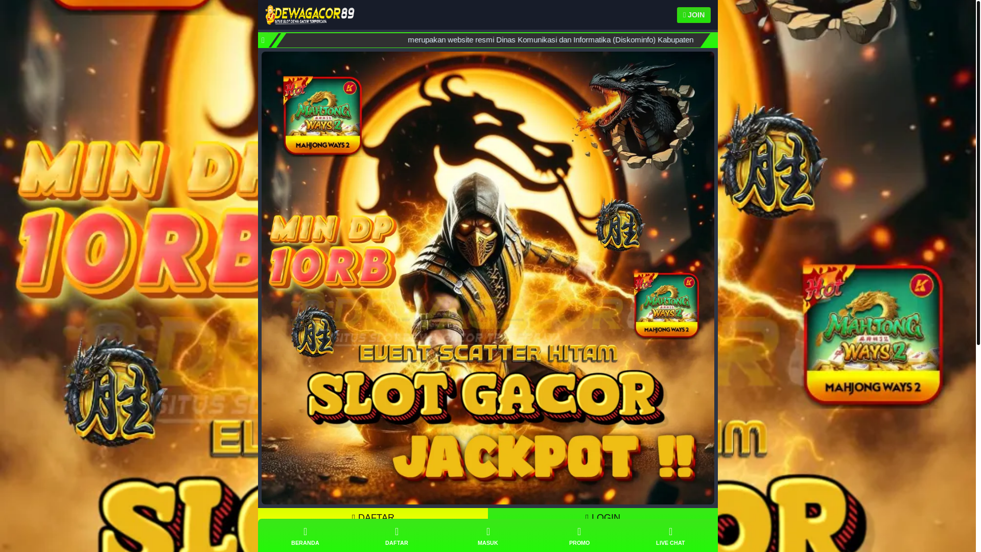 website screenshot of https://sengkuni-tikomgarut.pages.dev/