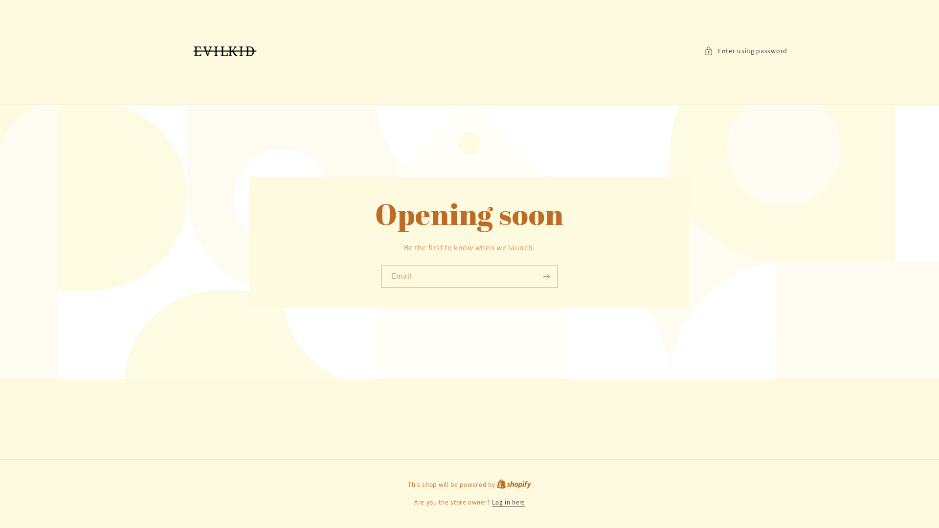 website screenshot of https://evilkidapparel.com/