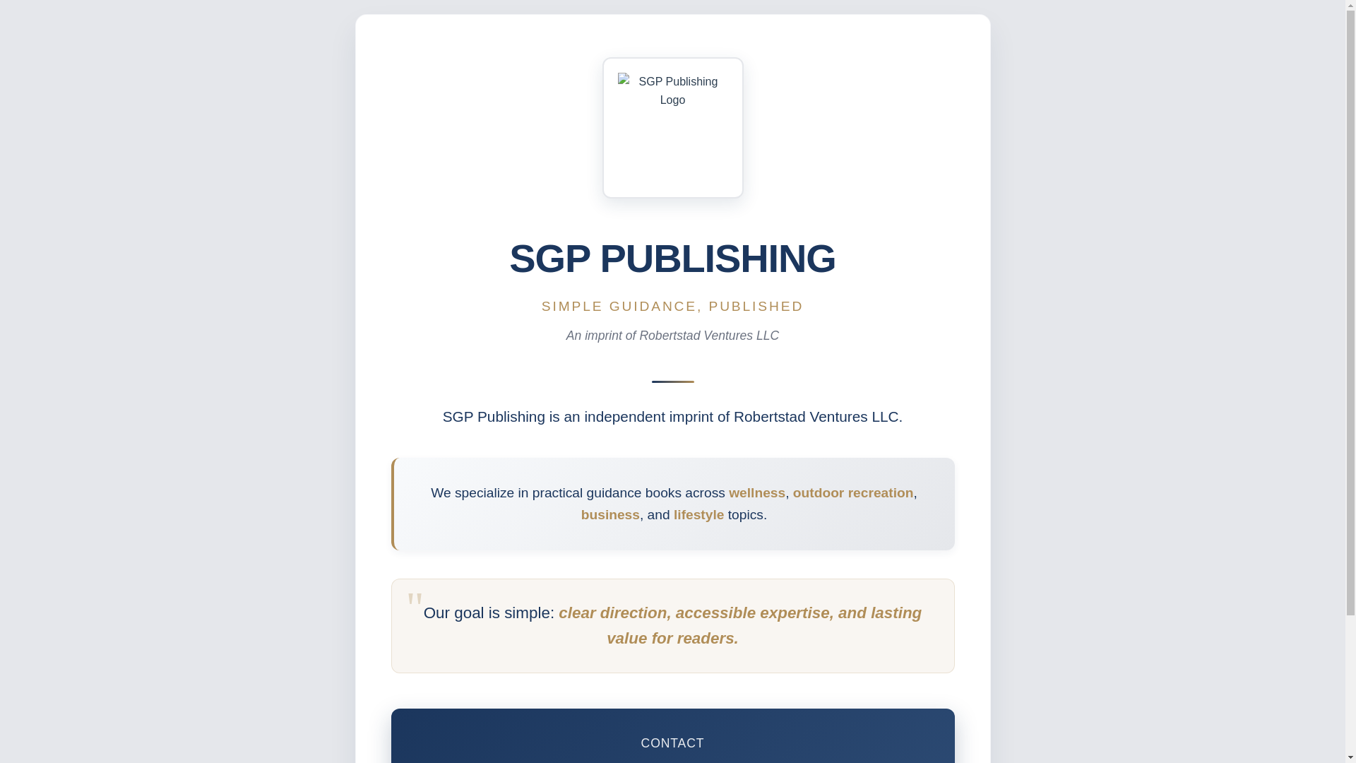 website screenshot of https://sgppublishing.pages.dev/