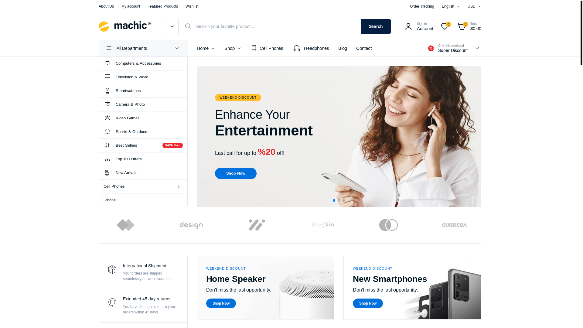 website screenshot of https://cloudmart.ge/