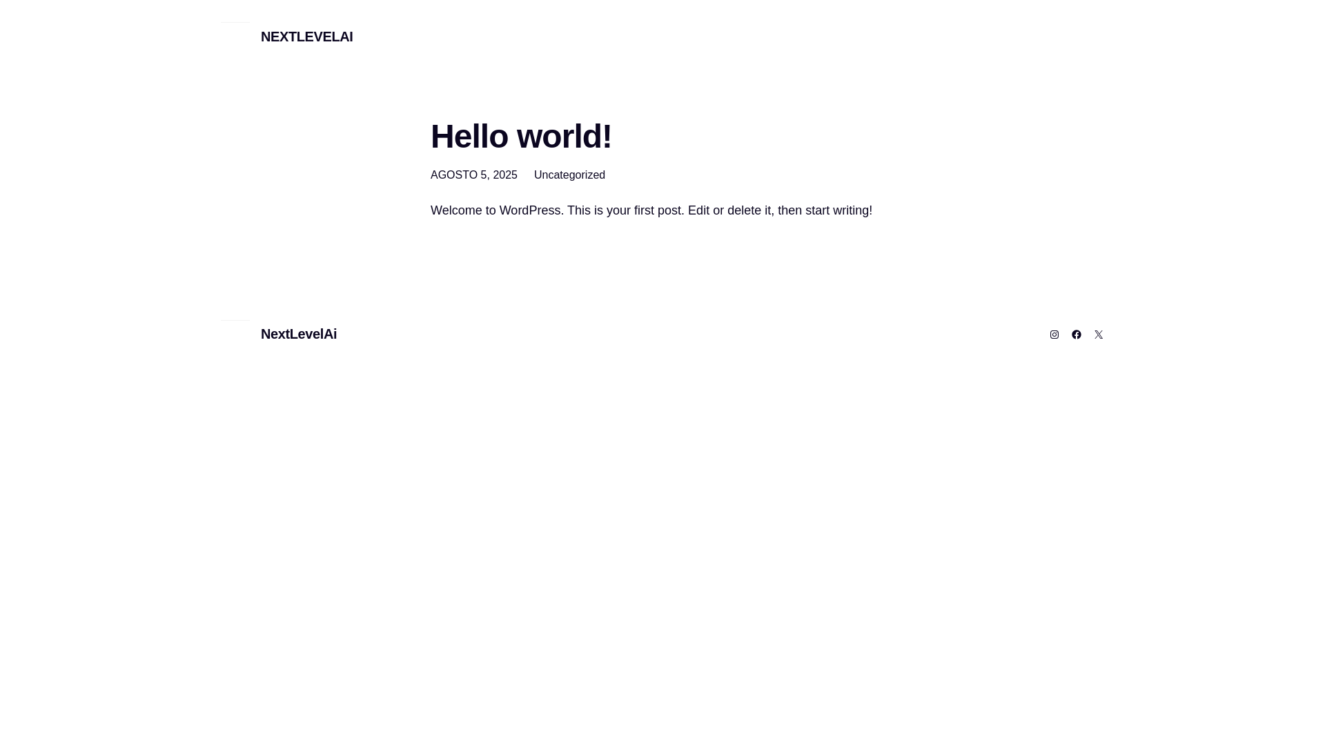 website screenshot of https://nextlevelai.es/