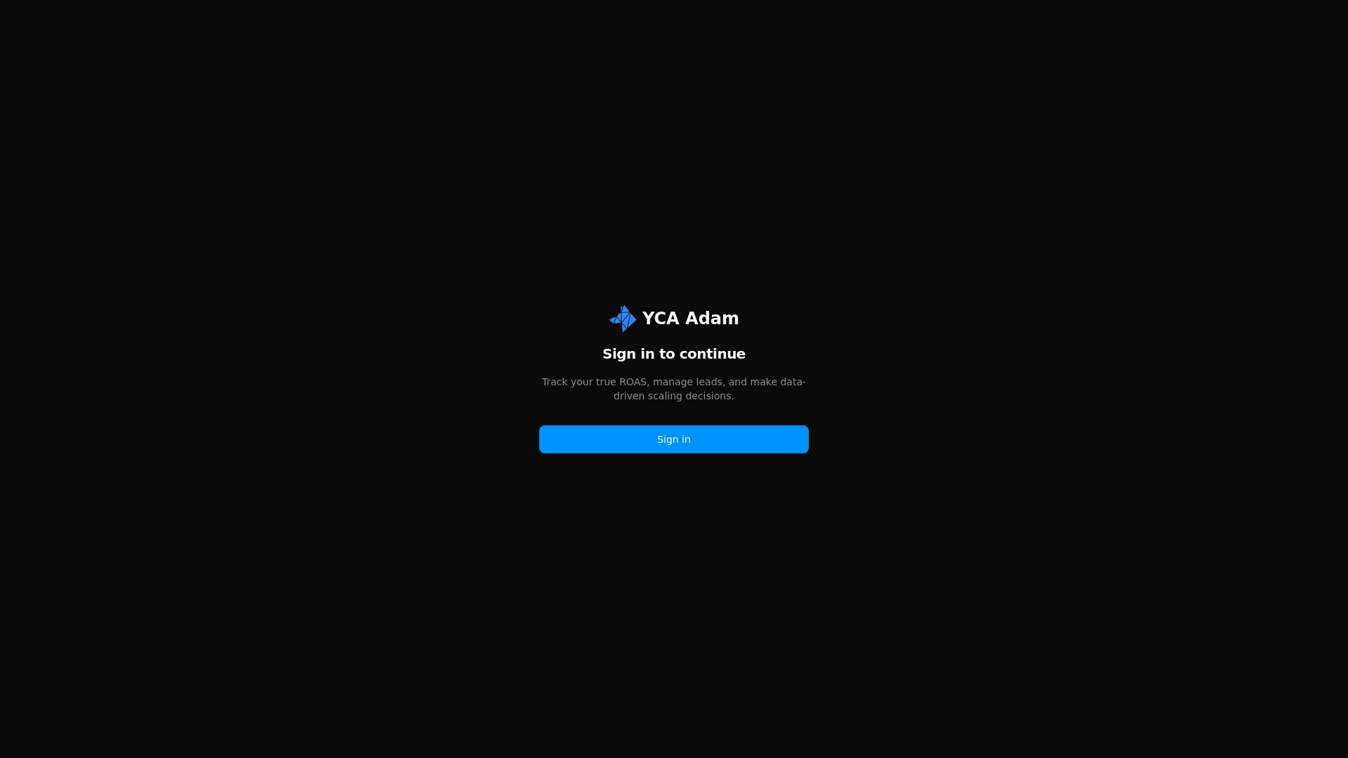 website screenshot of https://yca-adam.com/